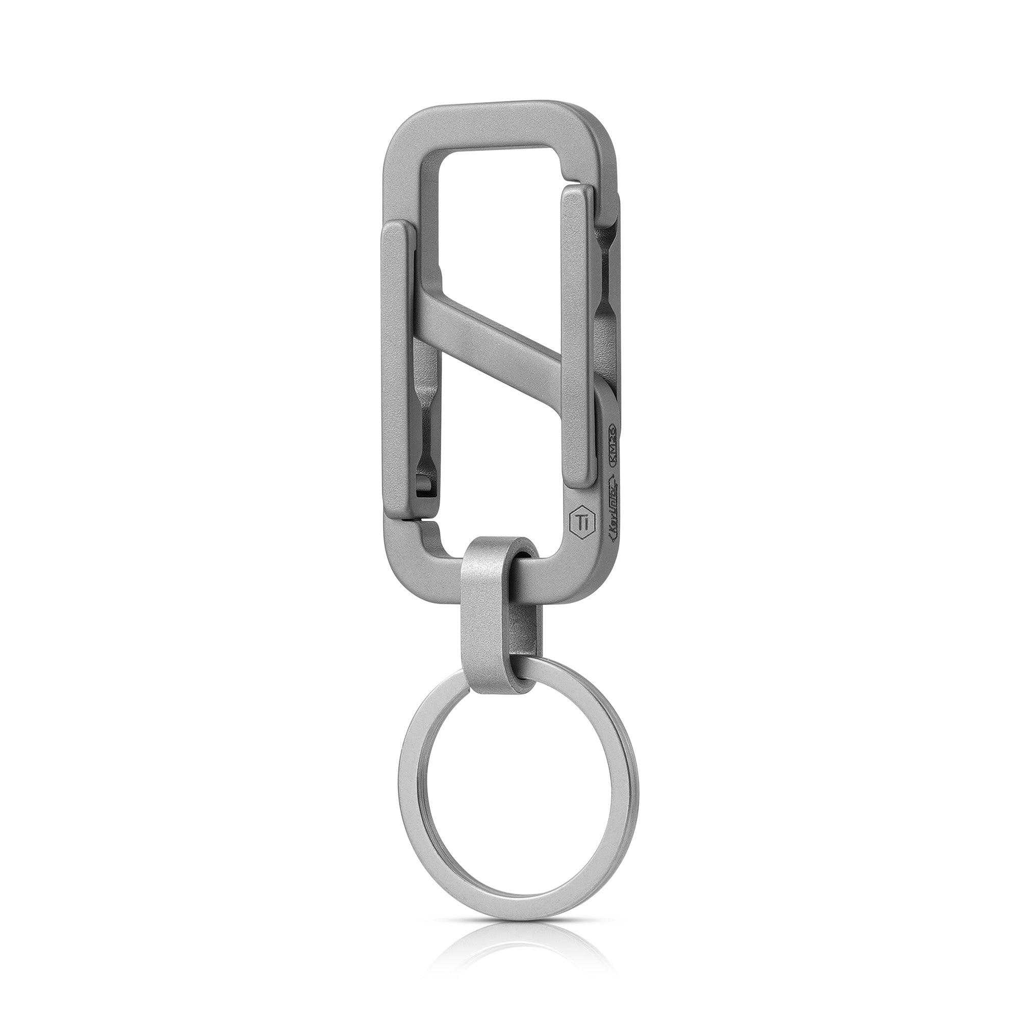 KM26 Double Sided Titanium Keychain Clip