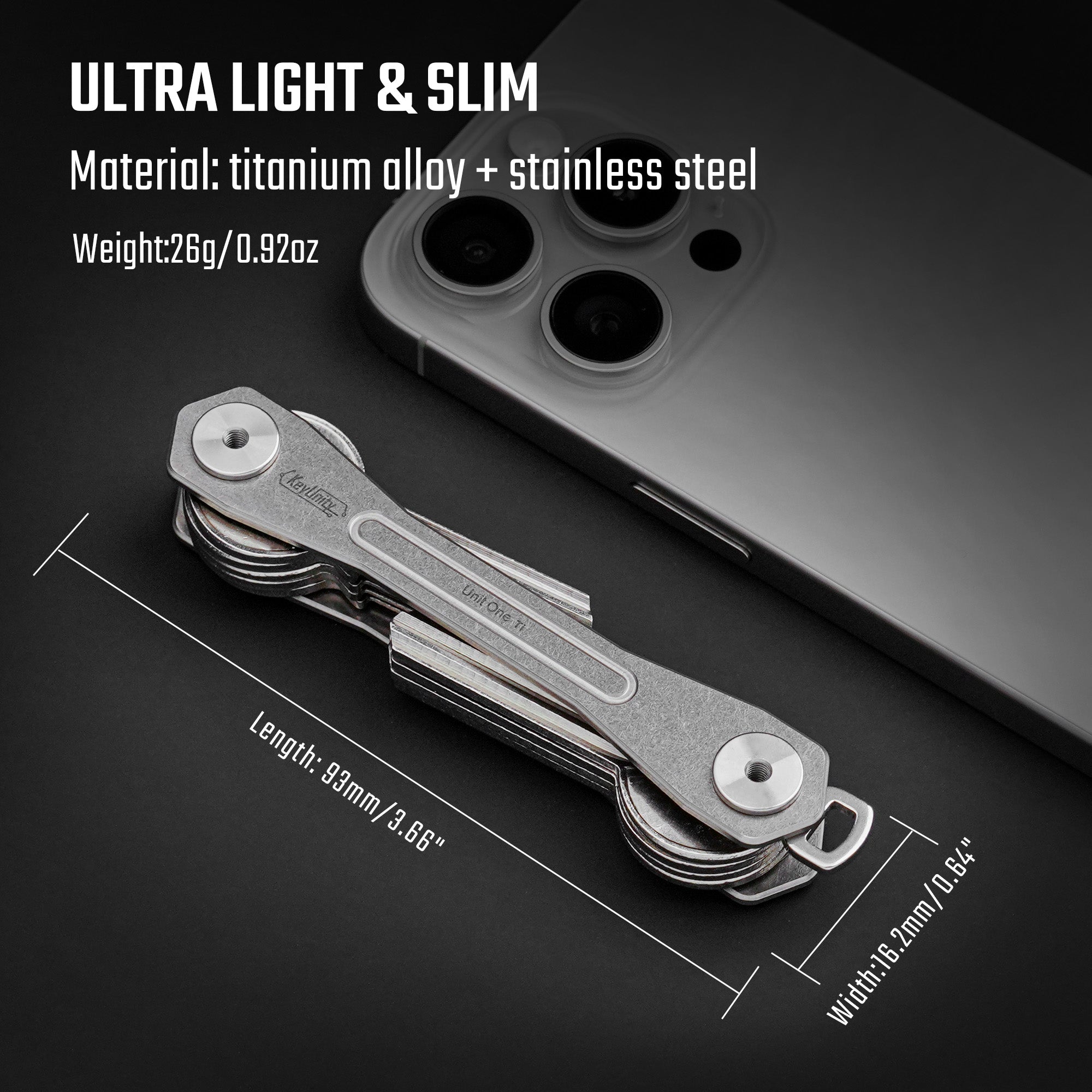 UnitOne Titanium Key Organizer