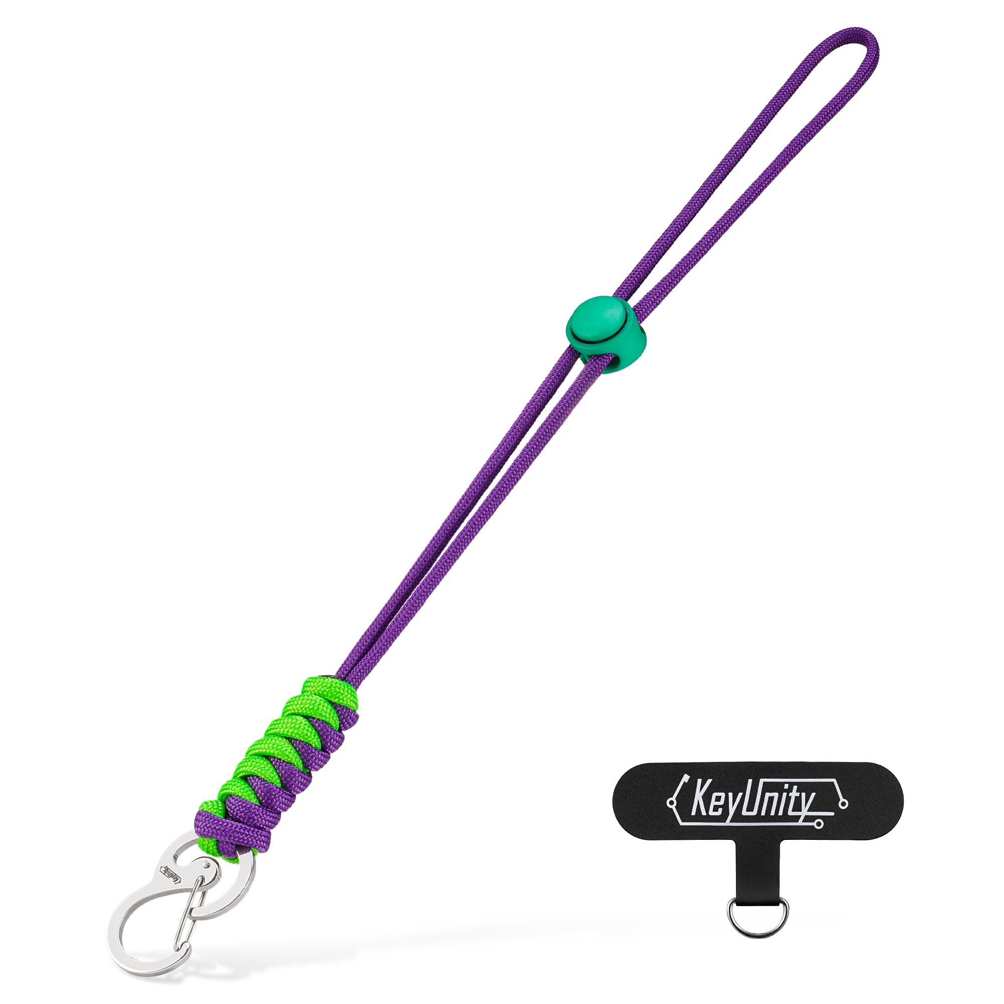 KC01 Braided Paracord Carabiner with Cord Lock