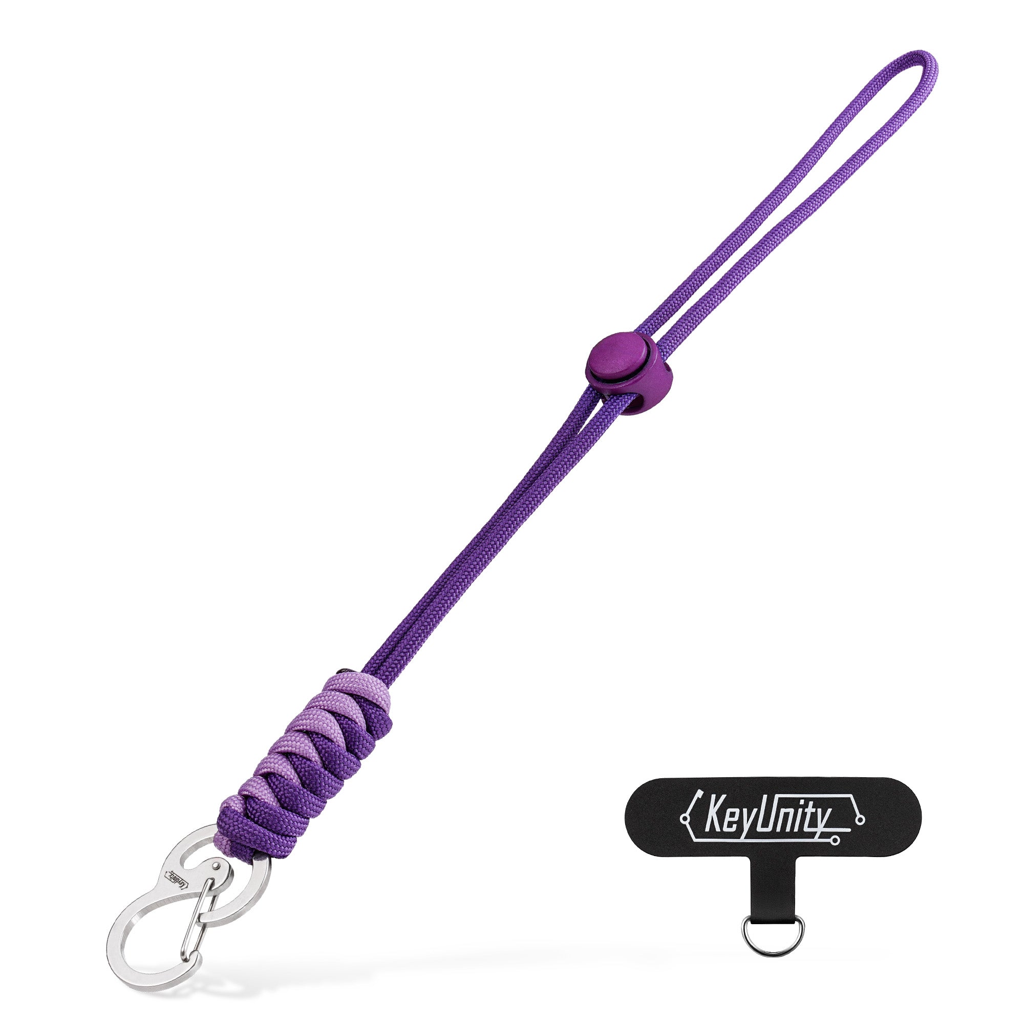 KC01 Braided Paracord Carabiner with Cord Lock