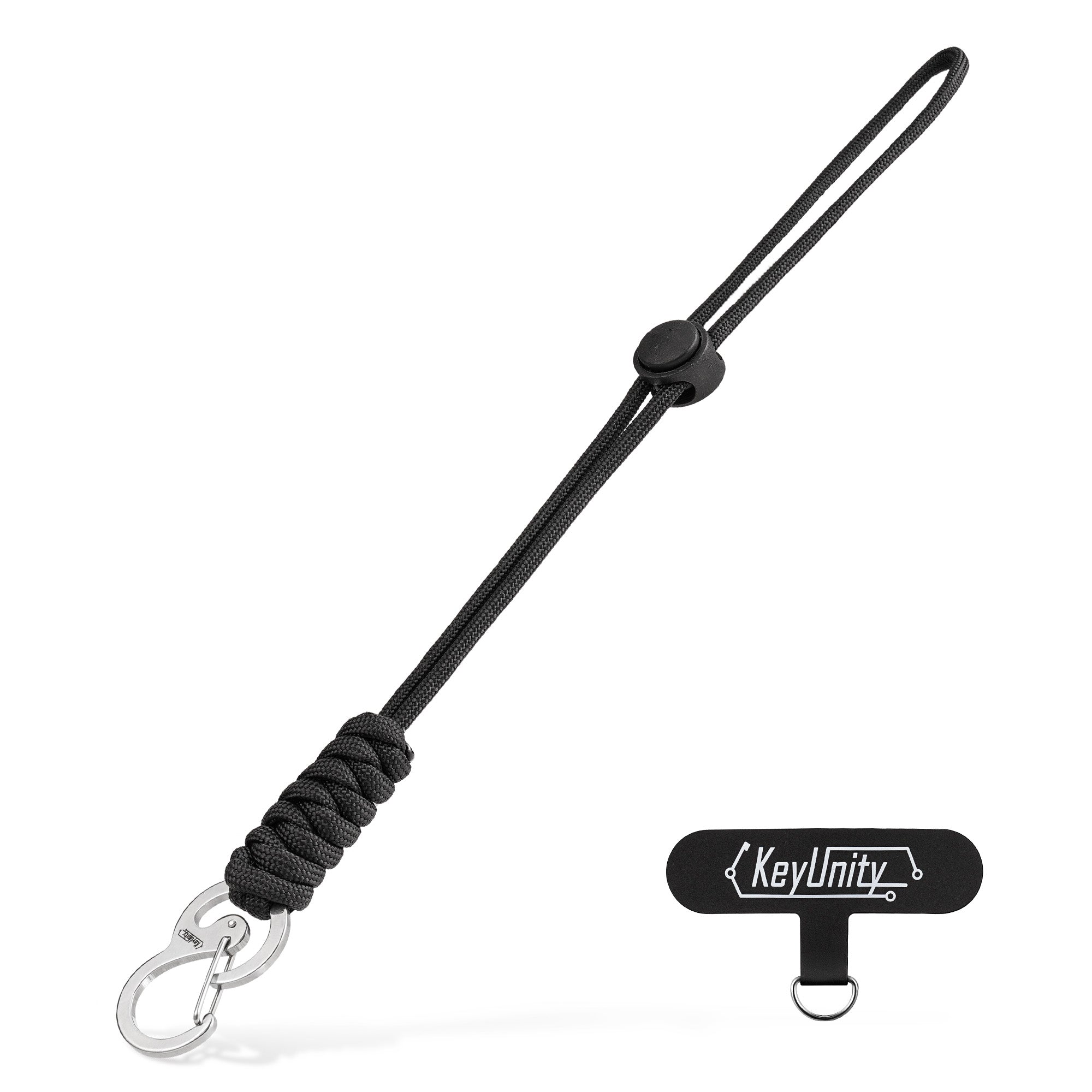 KC01 Braided Paracord Carabiner with Cord Lock