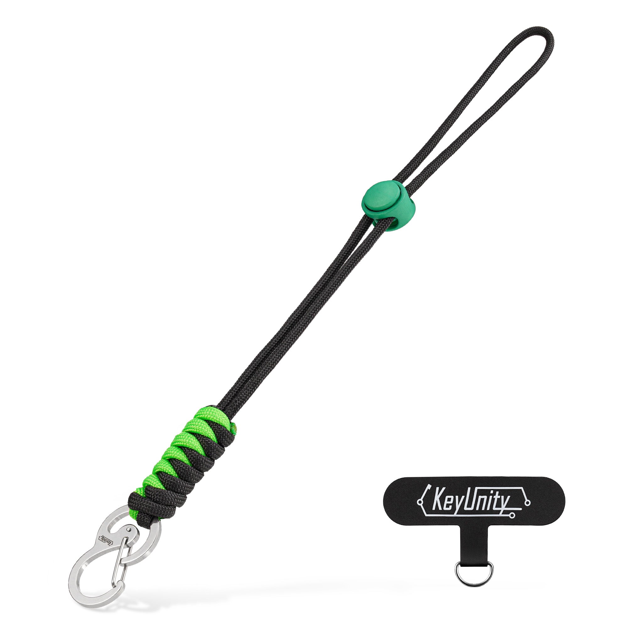 KC01 Braided Paracord Carabiner with Cord Lock