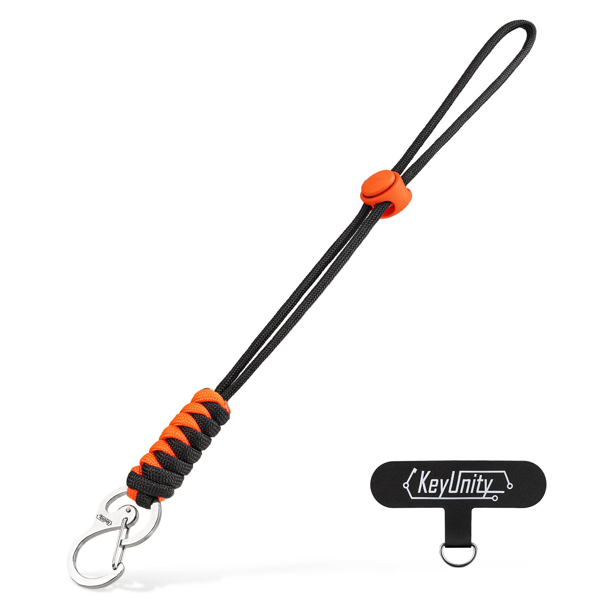 KC01 Braided Paracord Carabiner with Cord Lock