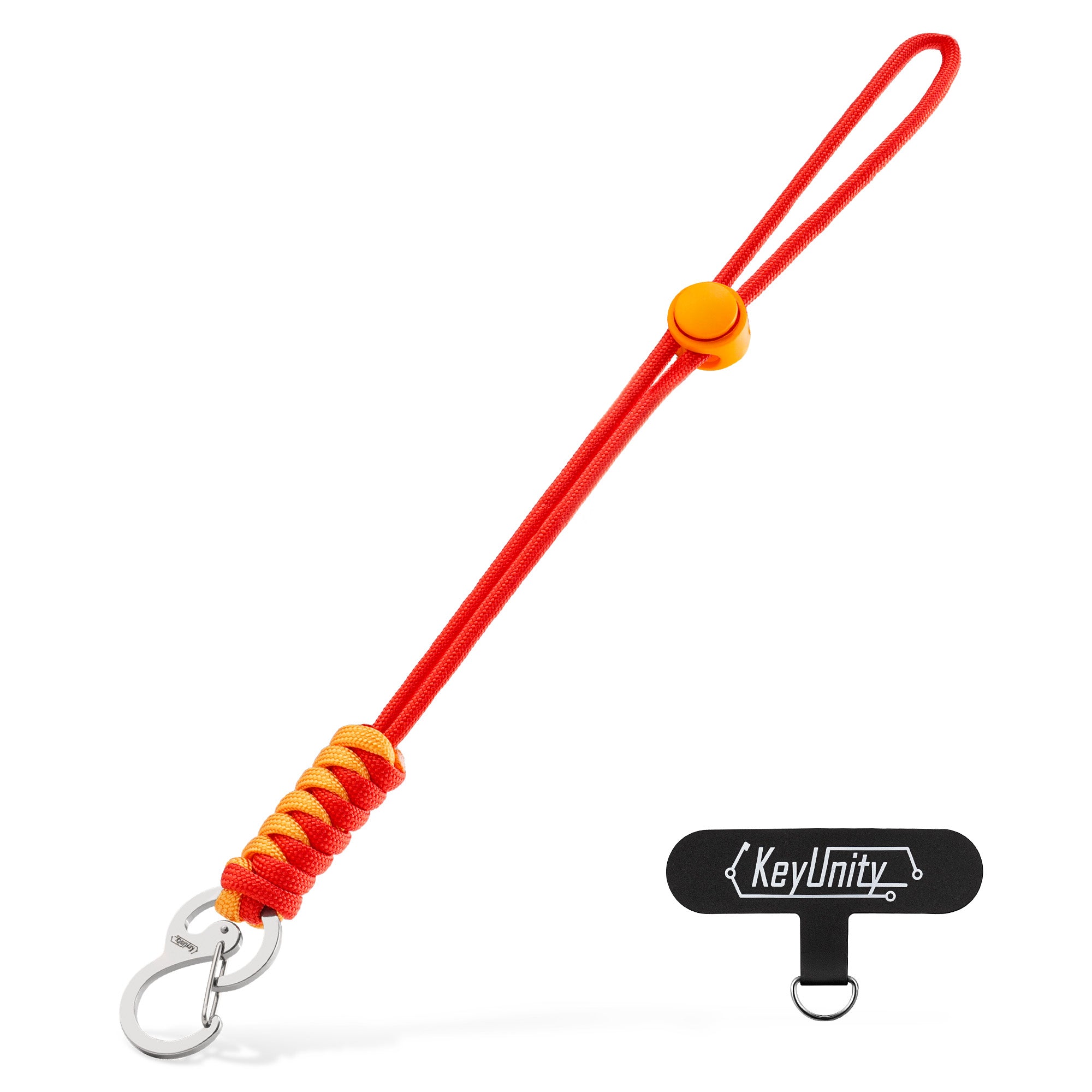 KC01 Braided Paracord Carabiner with Cord Lock