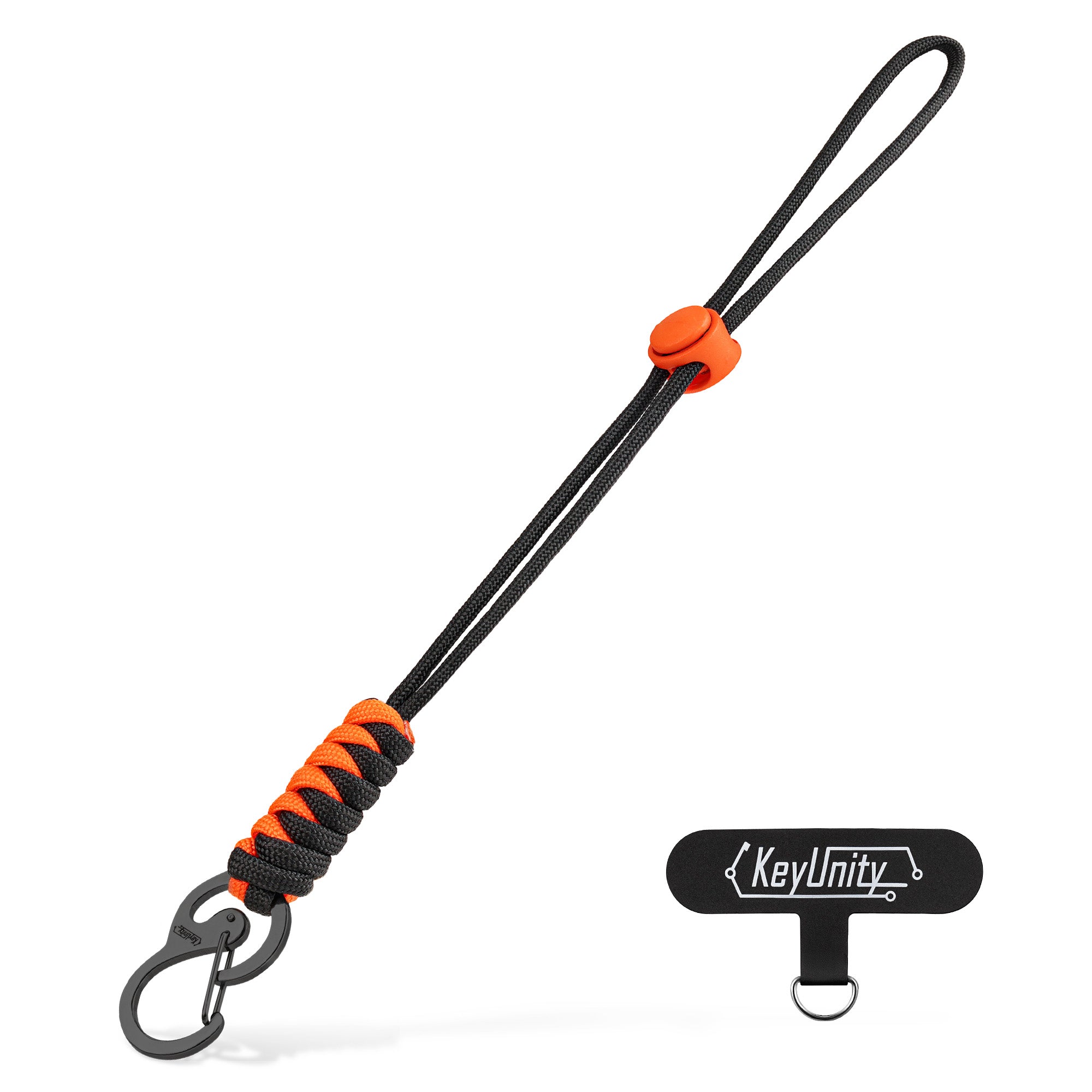 KC01 Braided Paracord Carabiner with Cord Lock