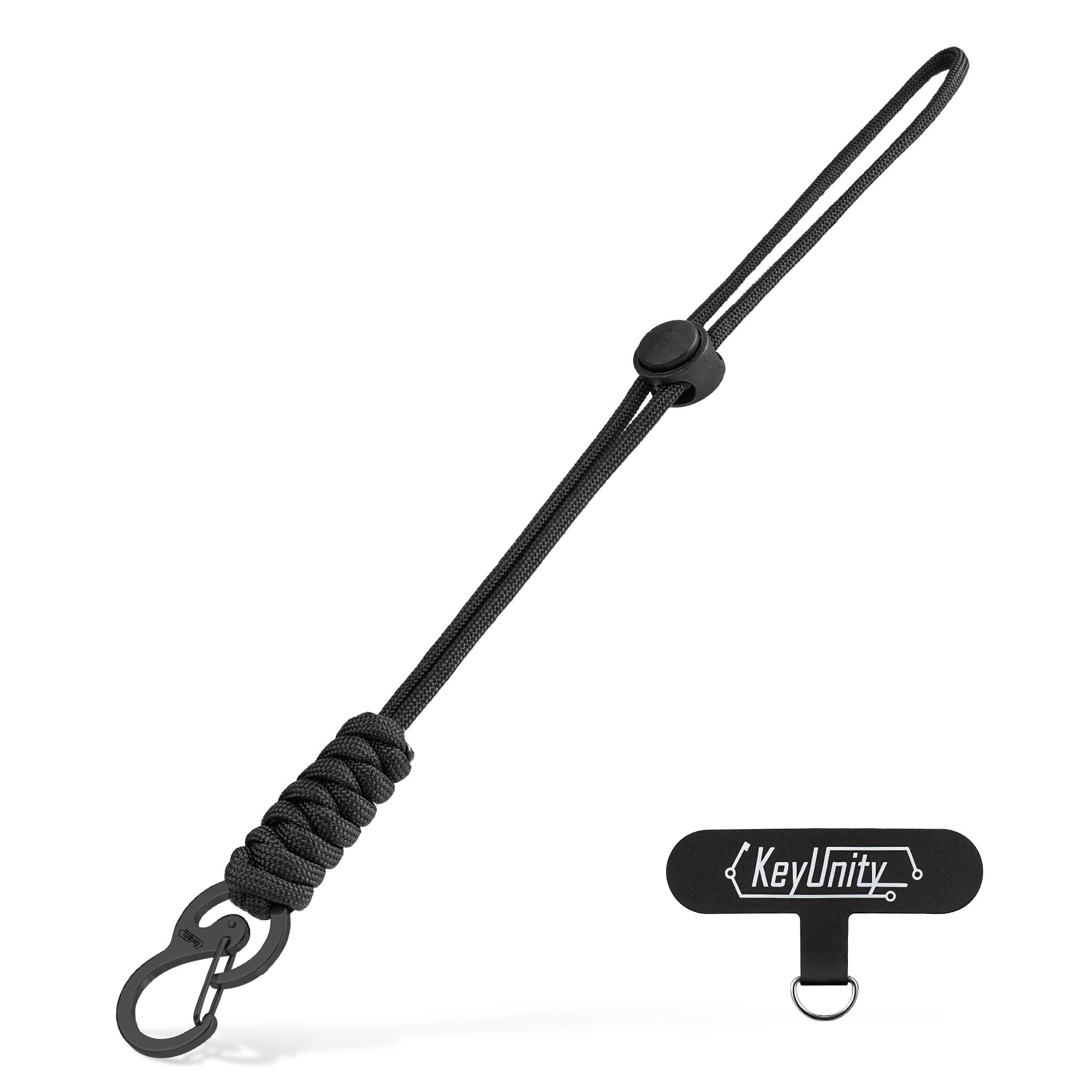 KC01 Braided Paracord Carabiner with Cord Lock