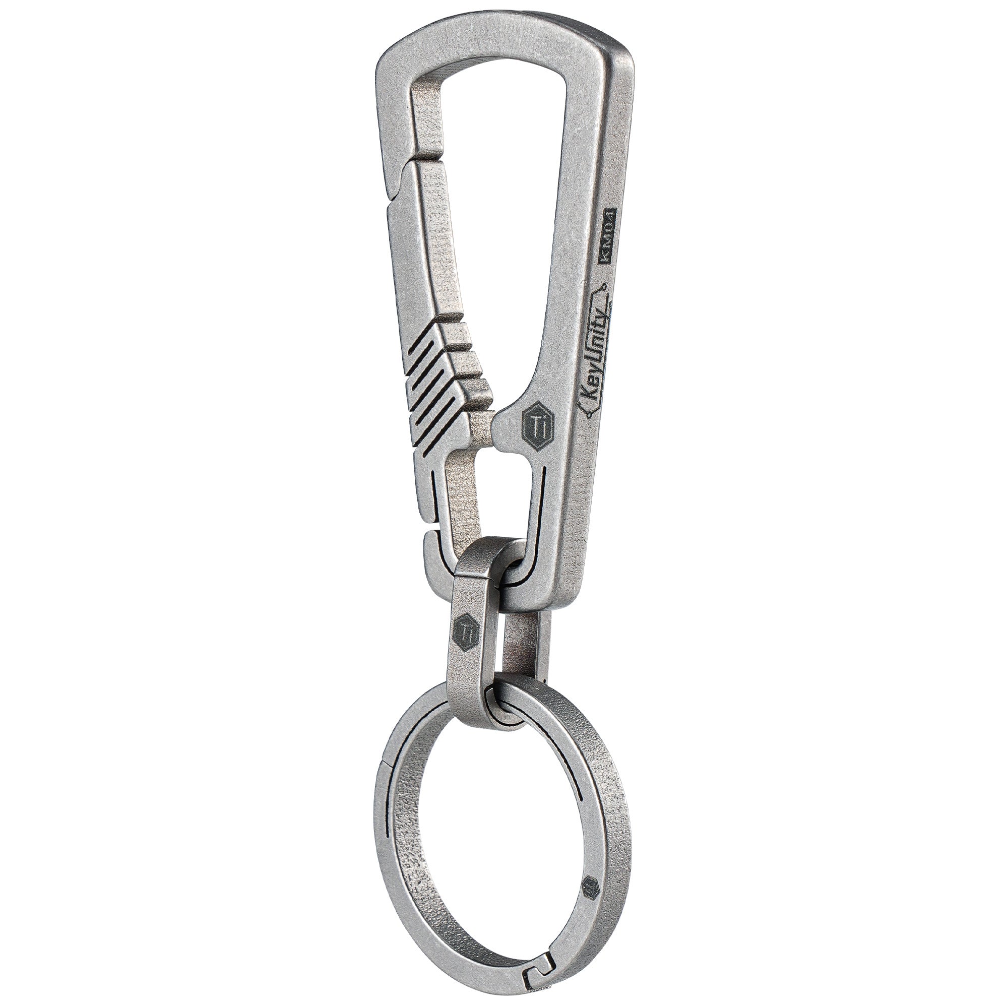 KeyUnity KM19SW Titanium Carabiner Keychain Clip