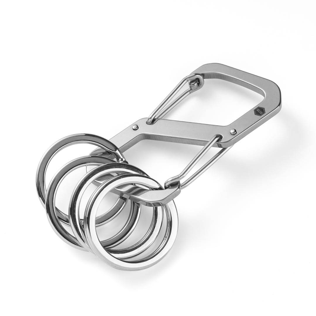 KS07 Anti Lost Stainless Steel Carabiner Clip