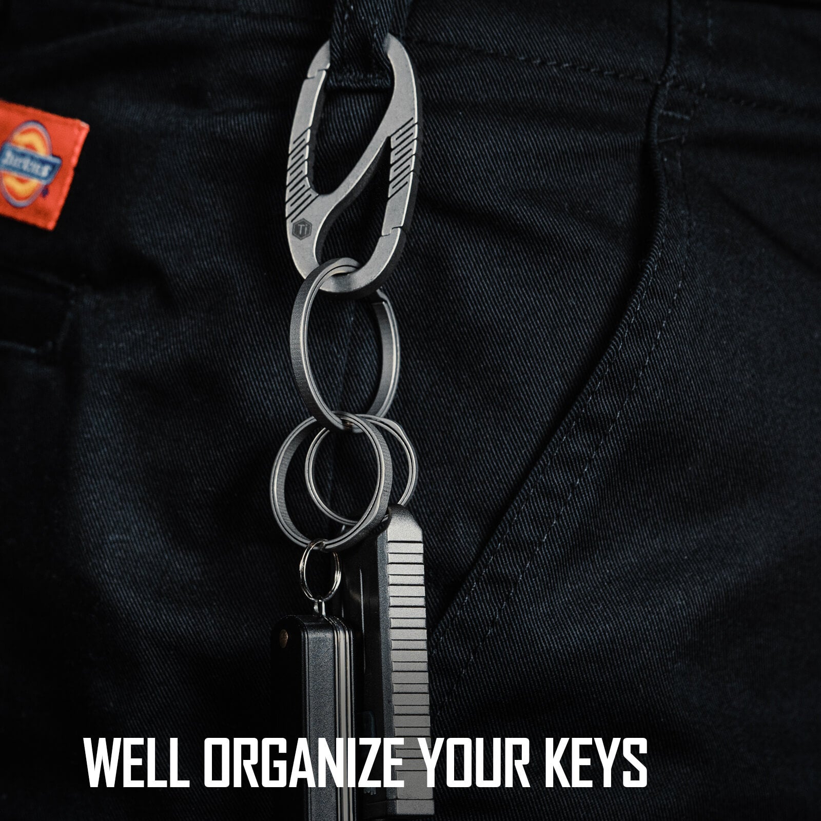 KA19 Titanium Alloy Key Ring Set