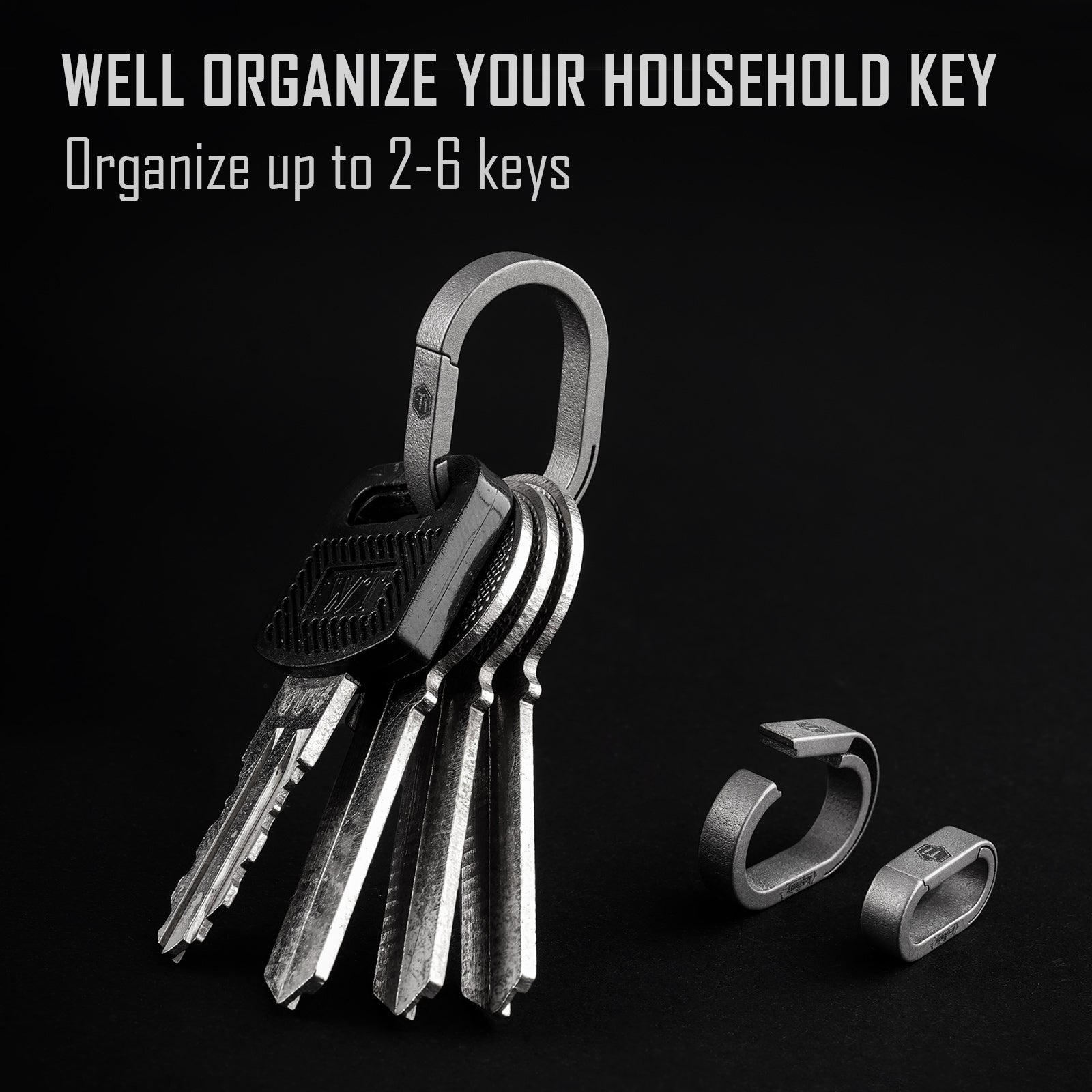 KA31 Titanium Key Ring (Black)