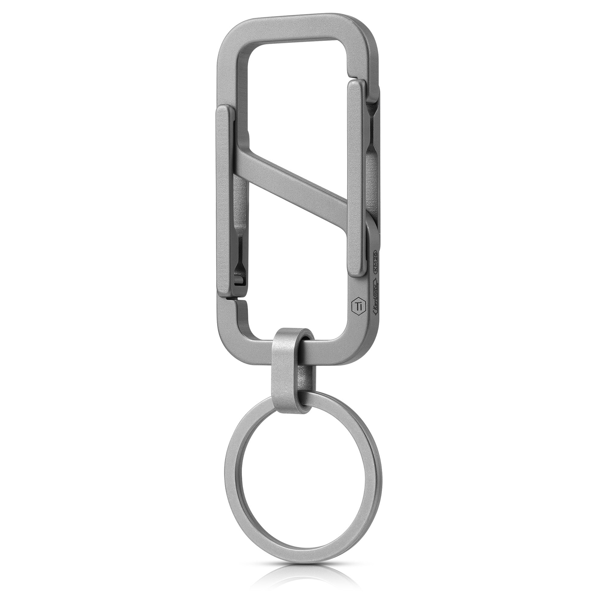 KM26 Double Sided Titanium Keychain Clip