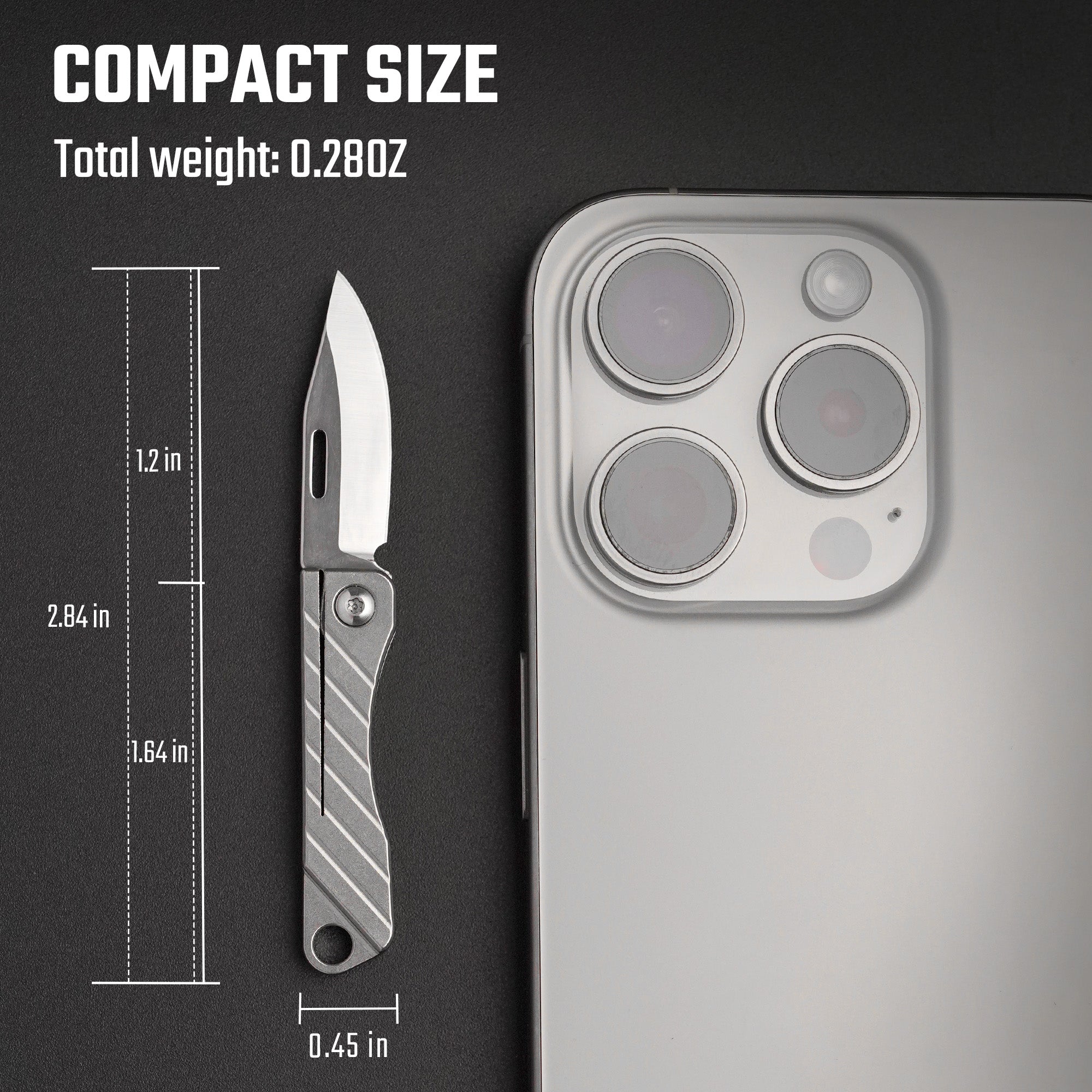 KK15 Titanium Mini Folding EDC Knife