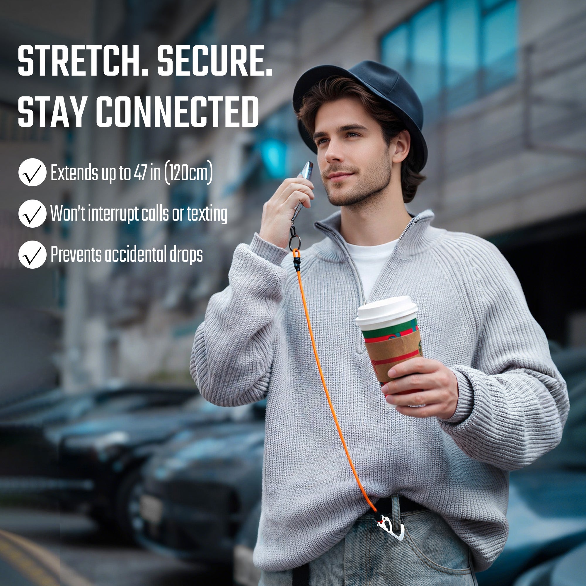KC05 Stretchable Phone Lanyard