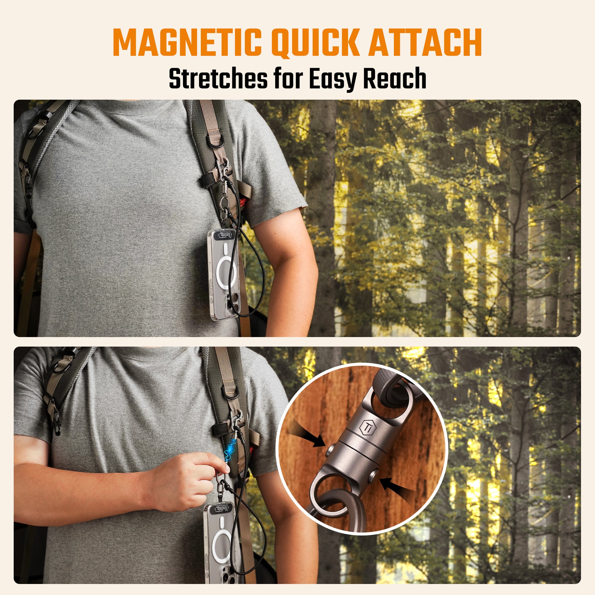 KC08 Magnetic Phone Tether