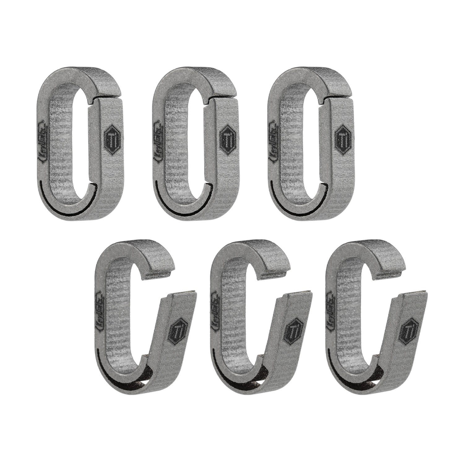 KA41 6PCS Mini Split Key Ring Quick Release Key Organizer