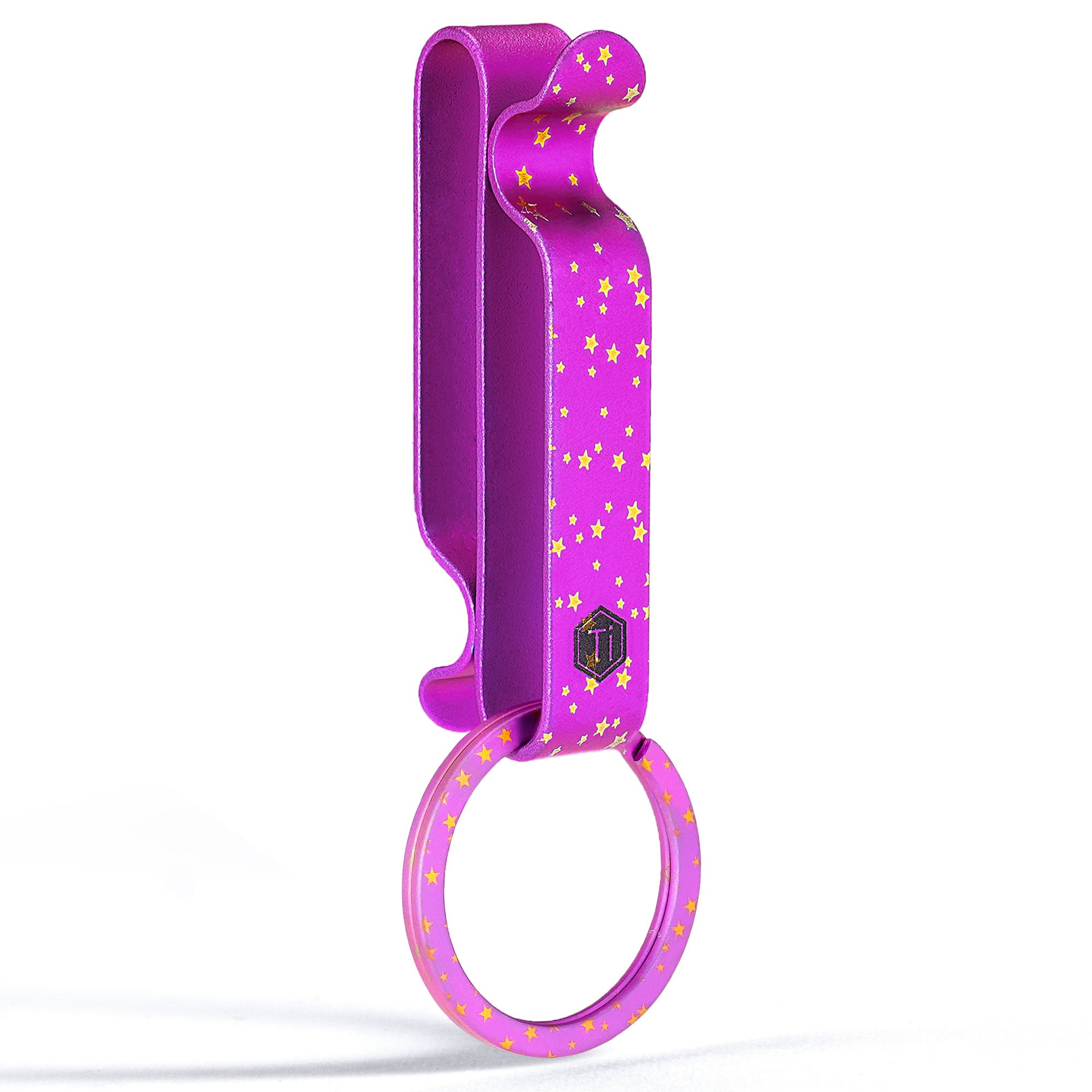 KM00 Titanium Decoration Clip Double Side Keychain Hook
