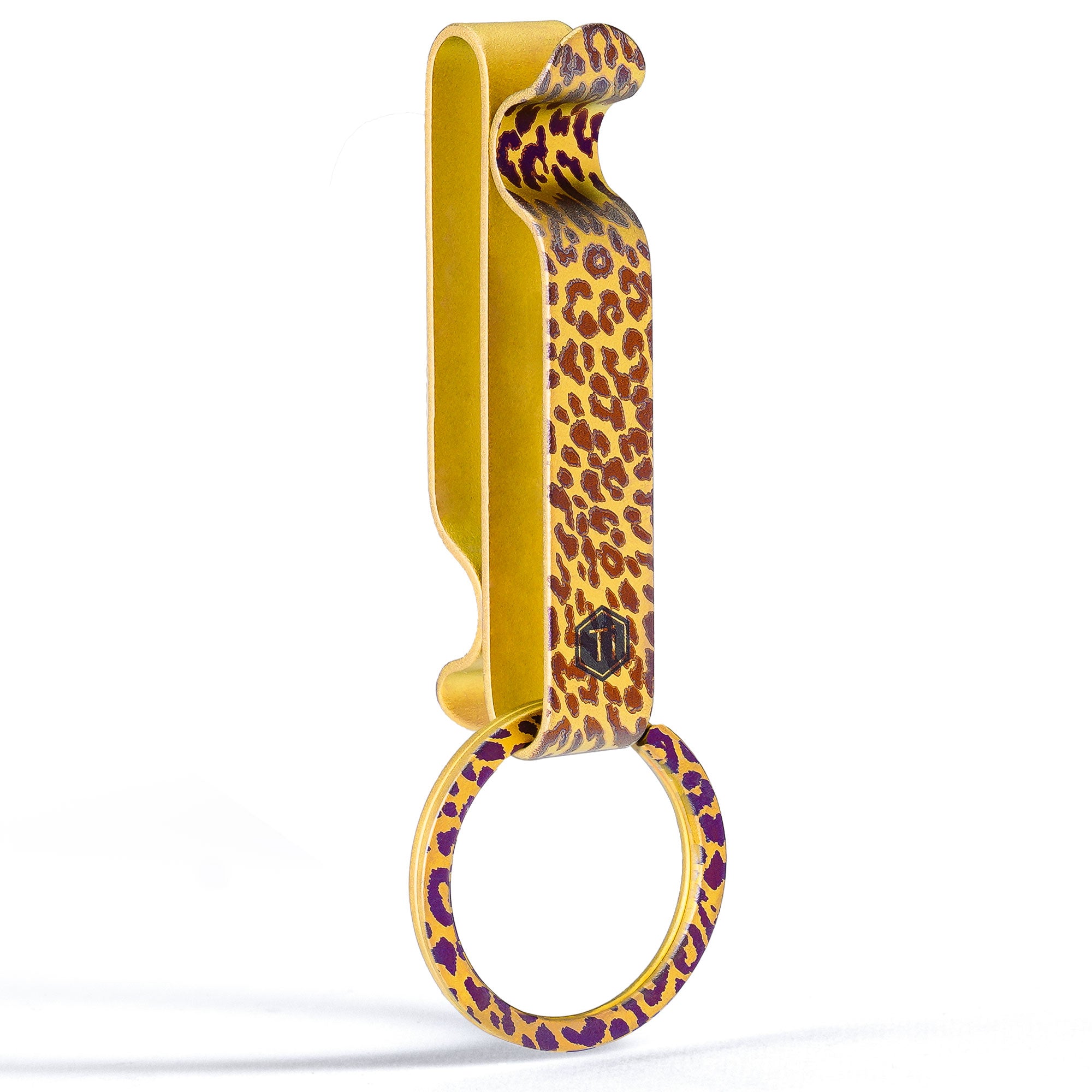 KM00 Titanium Decoration Clip Double Side Keychain Hook