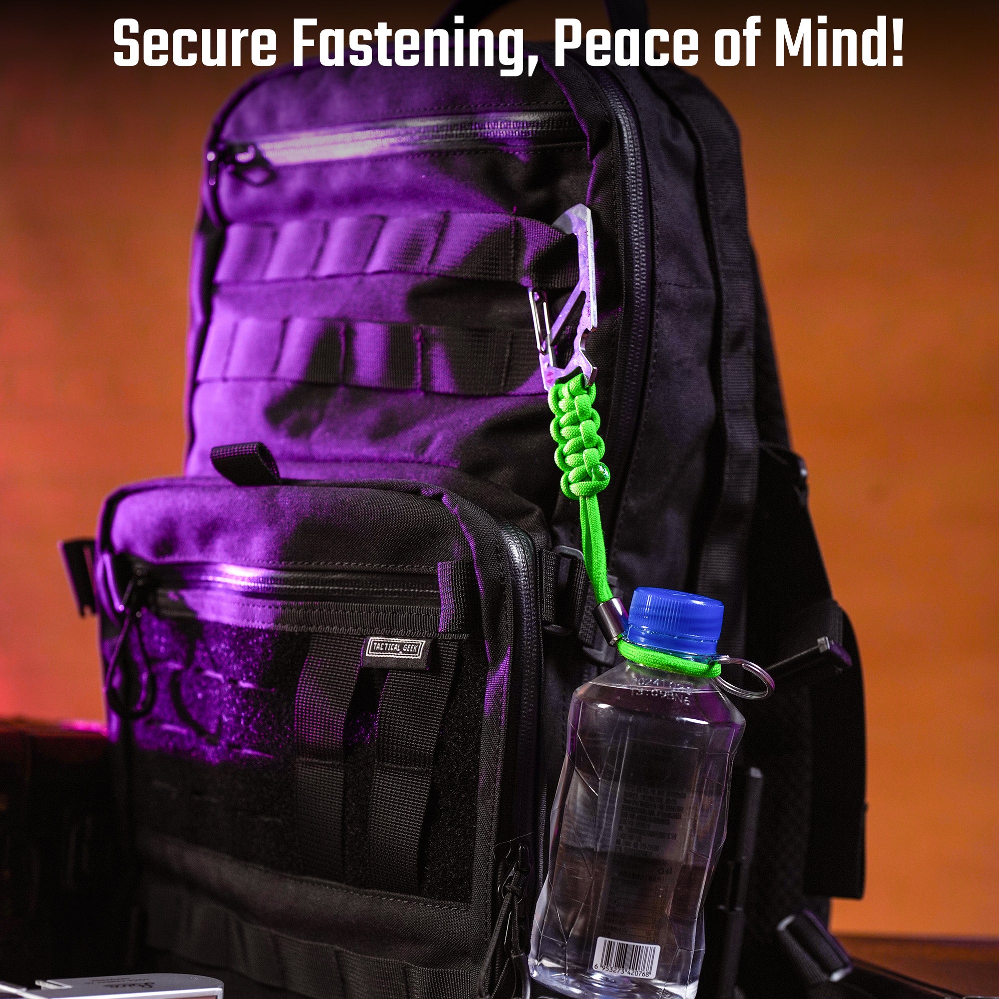 KC04 Paracord Keychain Carabiner Clip