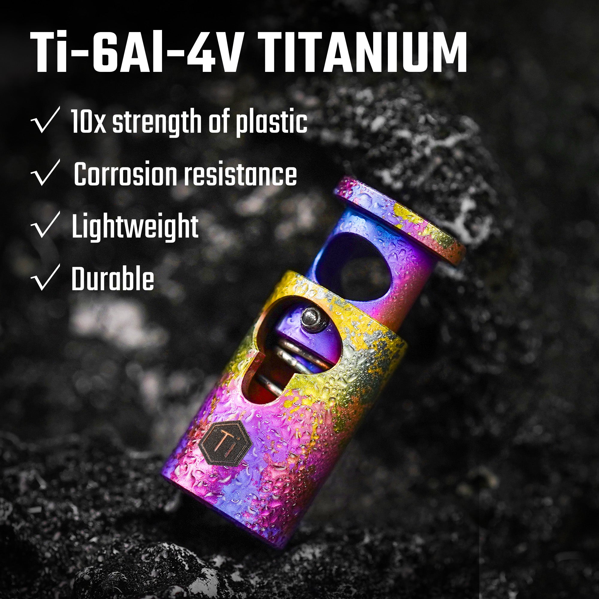 KB02 Titanium Cord Lock