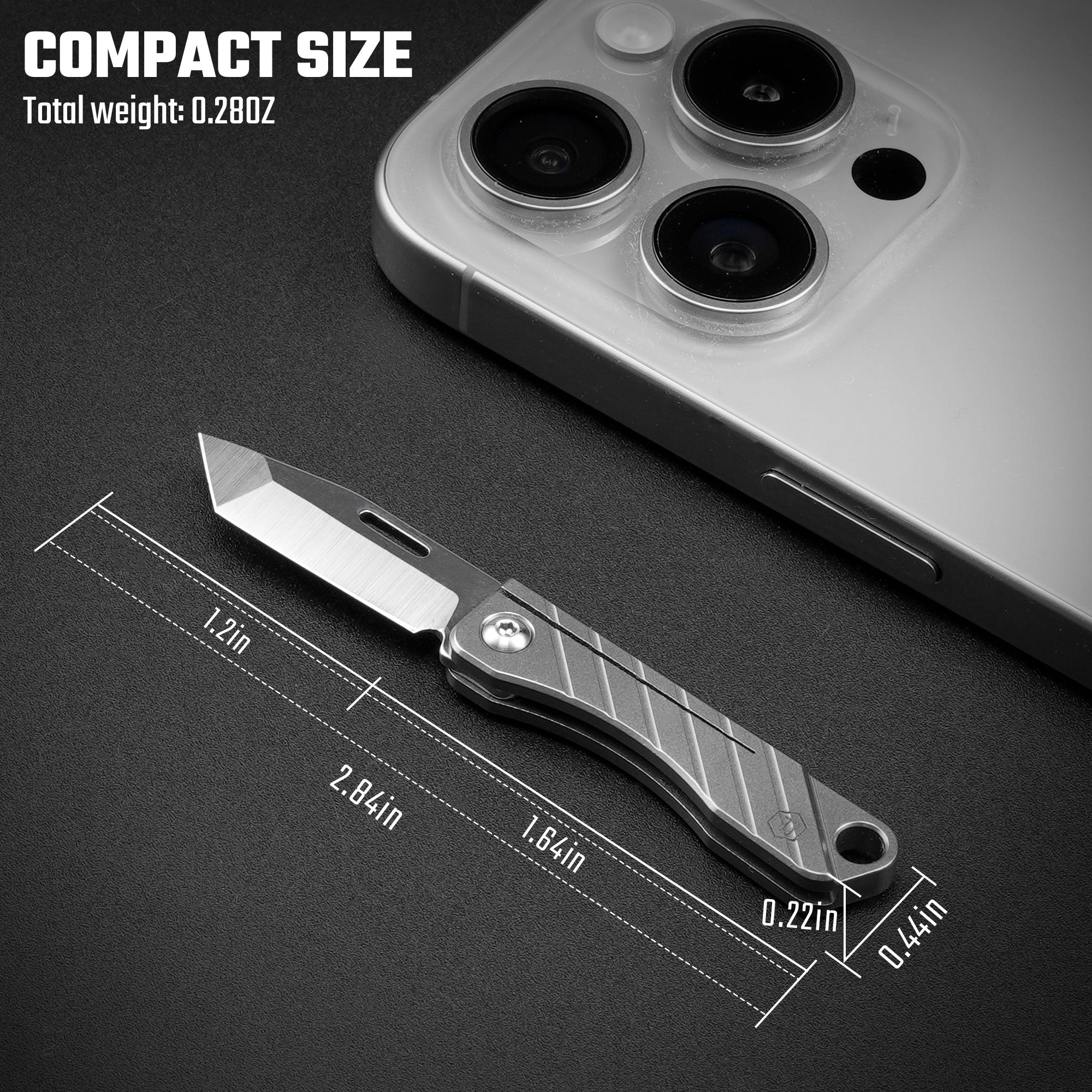 KK14 Titanium Mini Folding EDC Knife