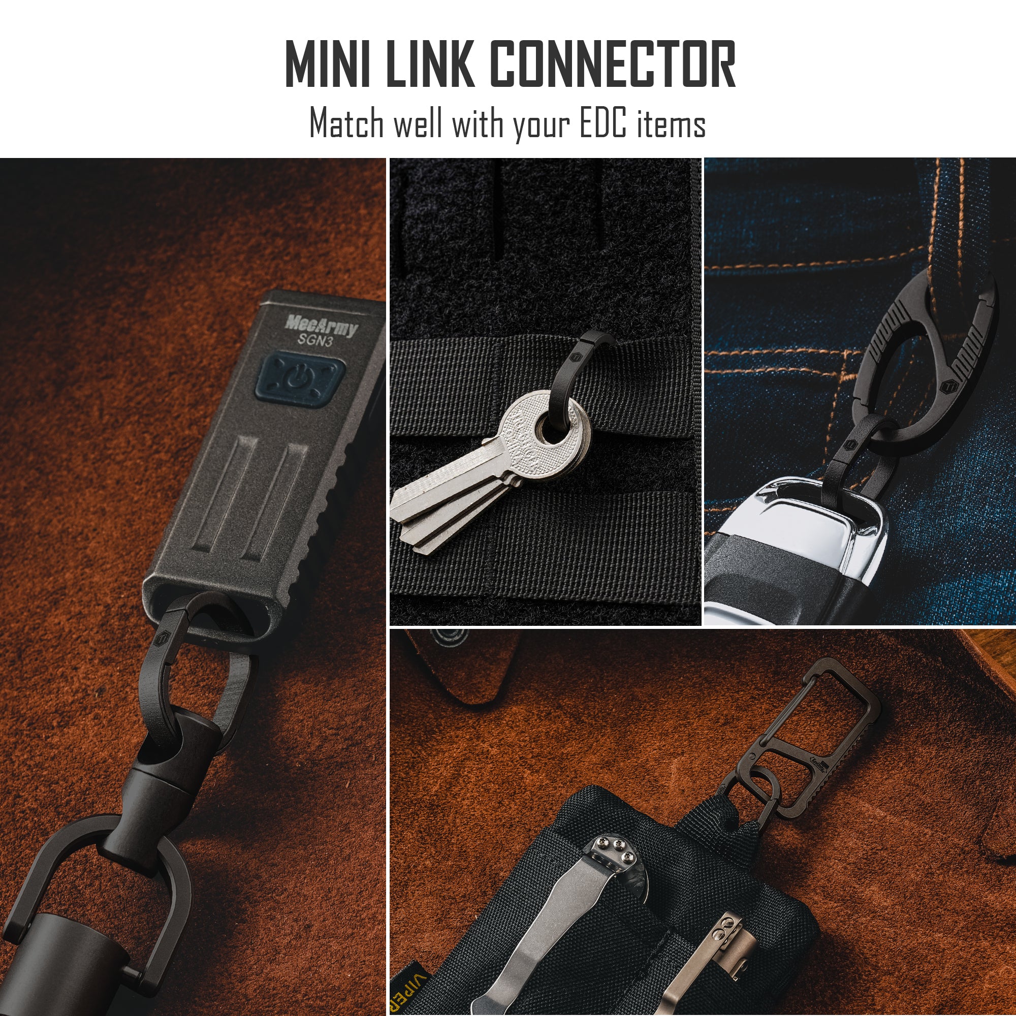 KA31 Titanium Key Ring (Black)