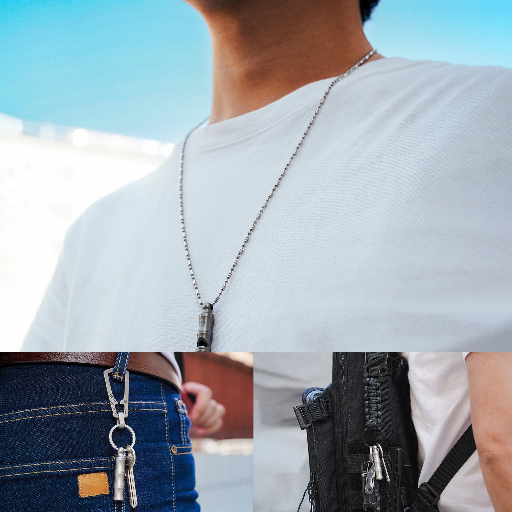 KA55 Titanium EDC Whistle