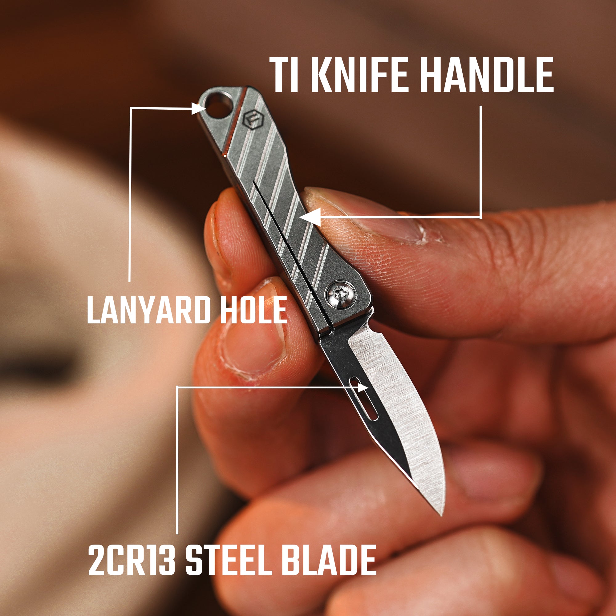 KK15 Titanium Mini Folding EDC Knife