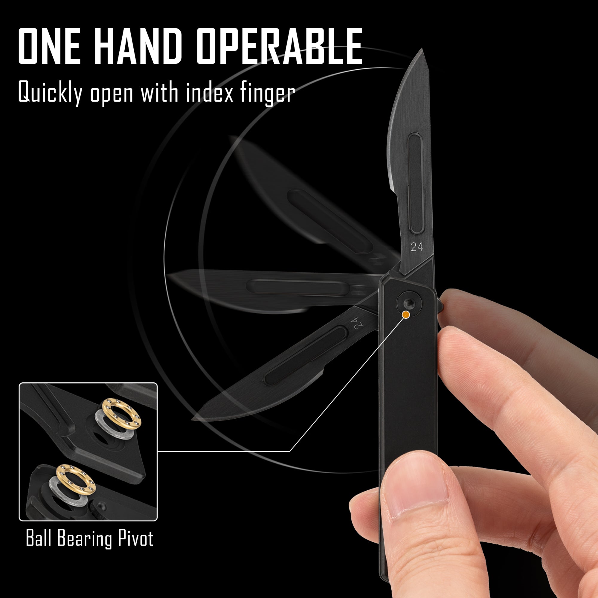 KK02 Titanium Alloy Mini Knife