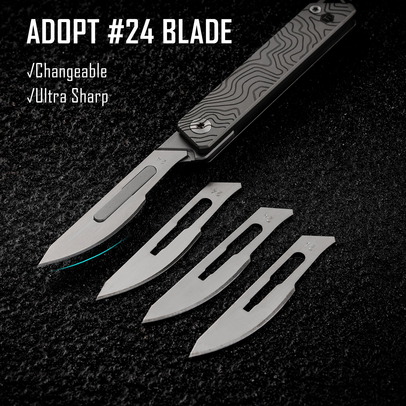KK02 Titanium Alloy Mini Knife