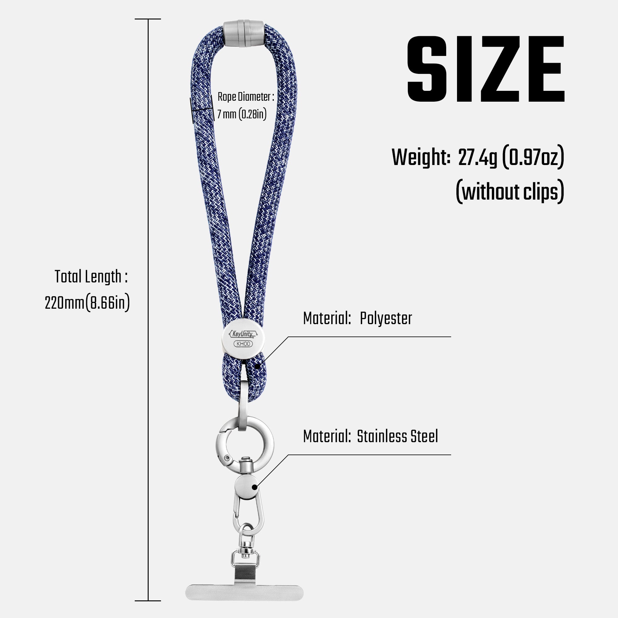KH00 Adjustable Phone Lanyard