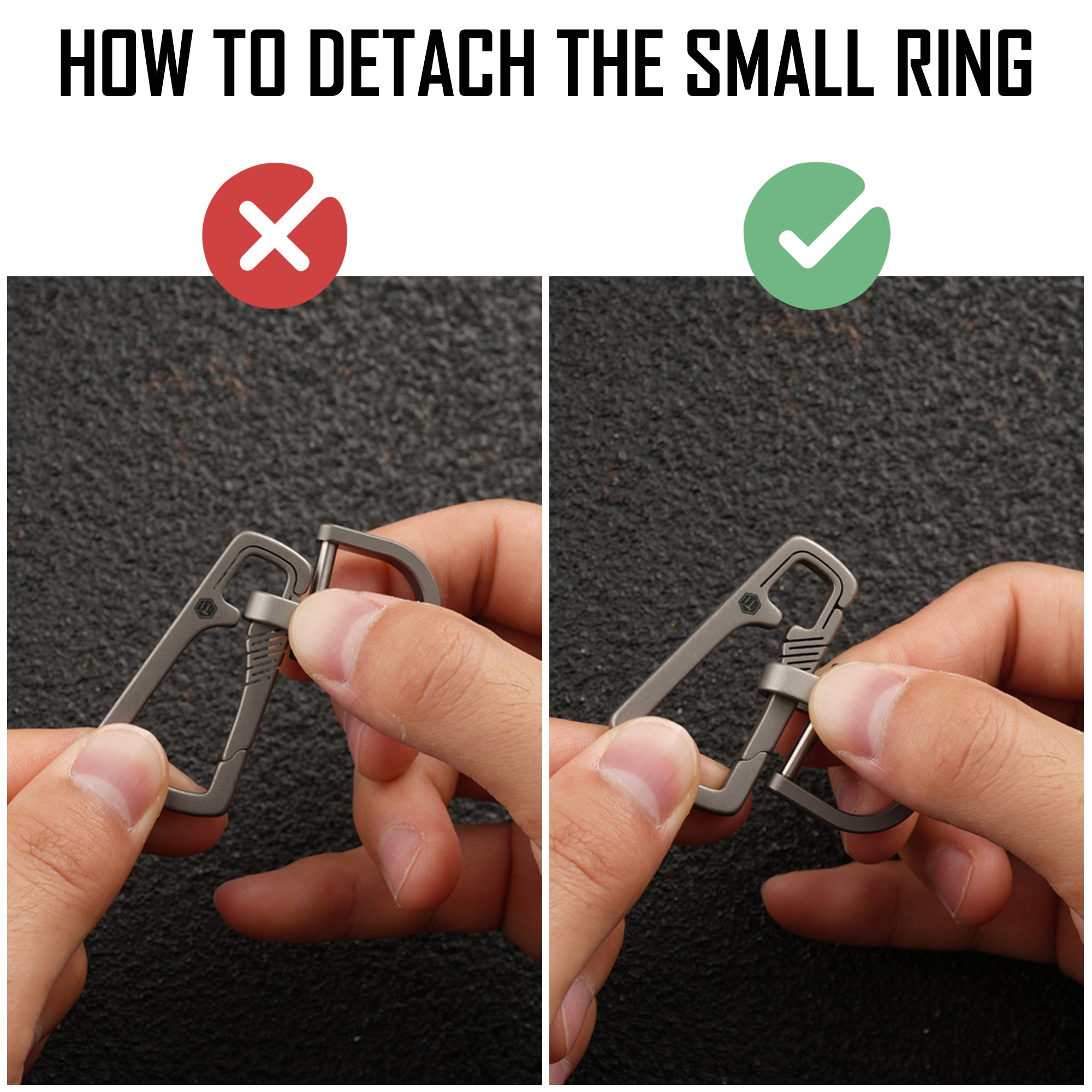 KM17 small ring detachment steps