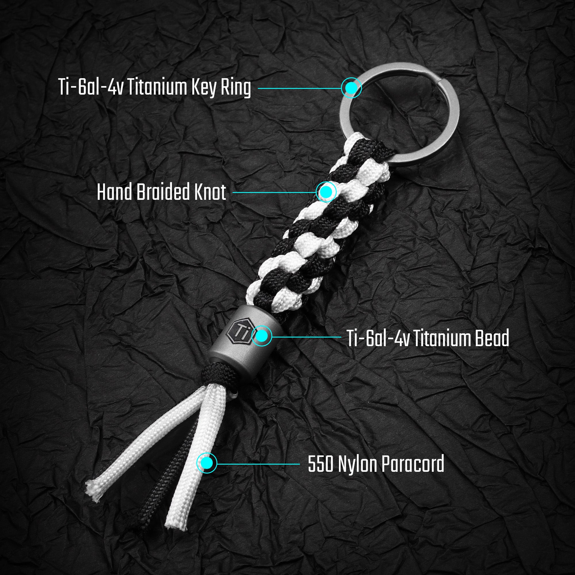 KC02 Titanium Paracord Bead