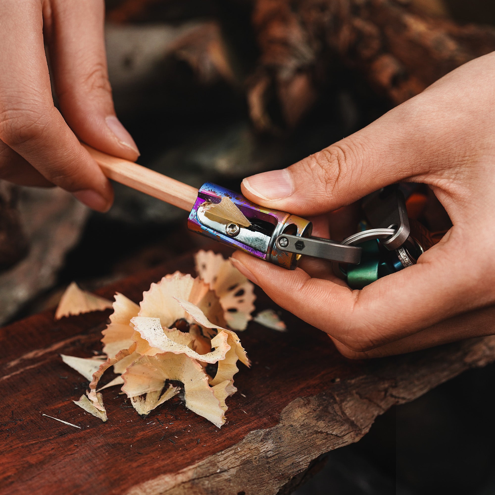 KT00 Titanium Alloy Pencil Sharpener
