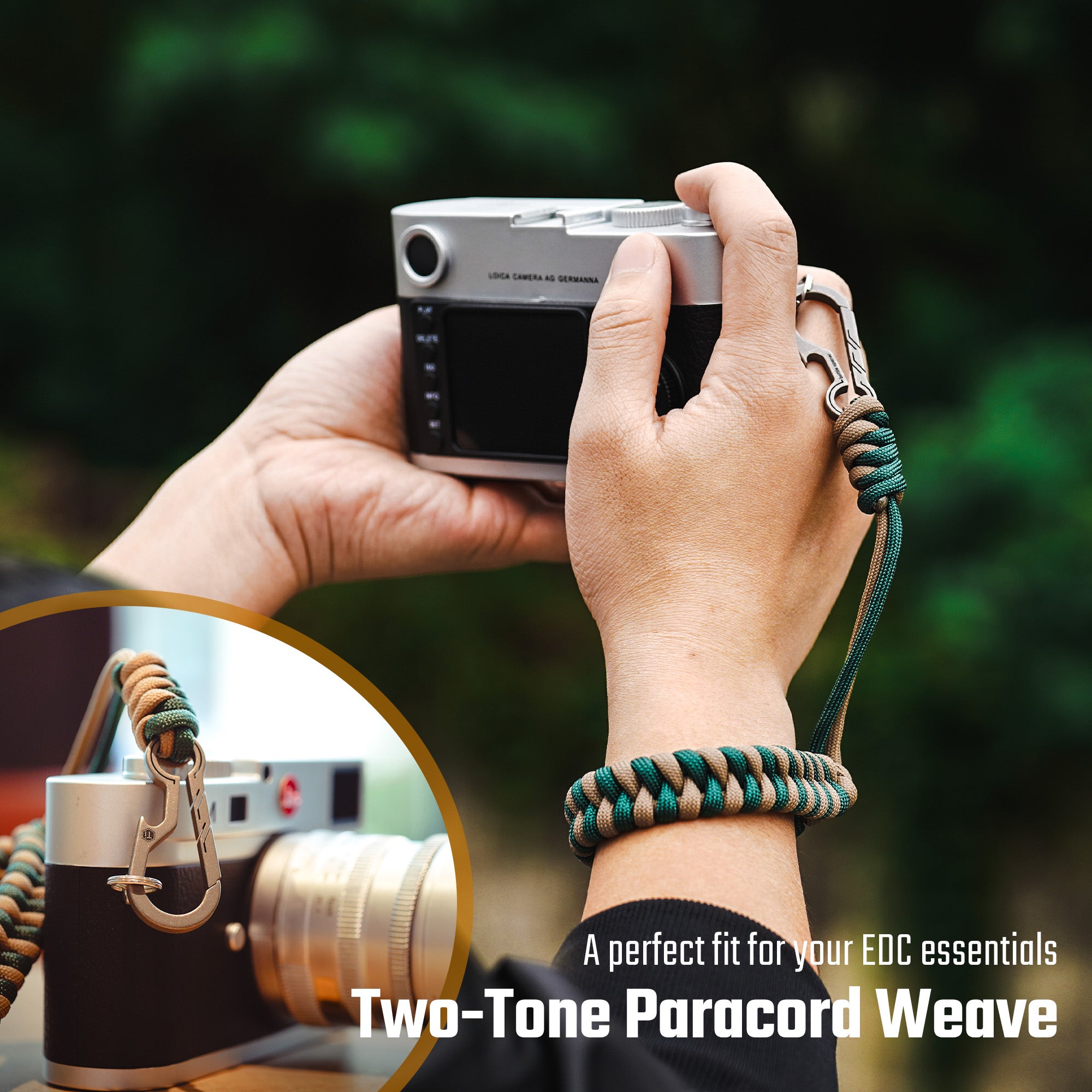 KC03 Camera Wrist Strap, Braided Lanyard