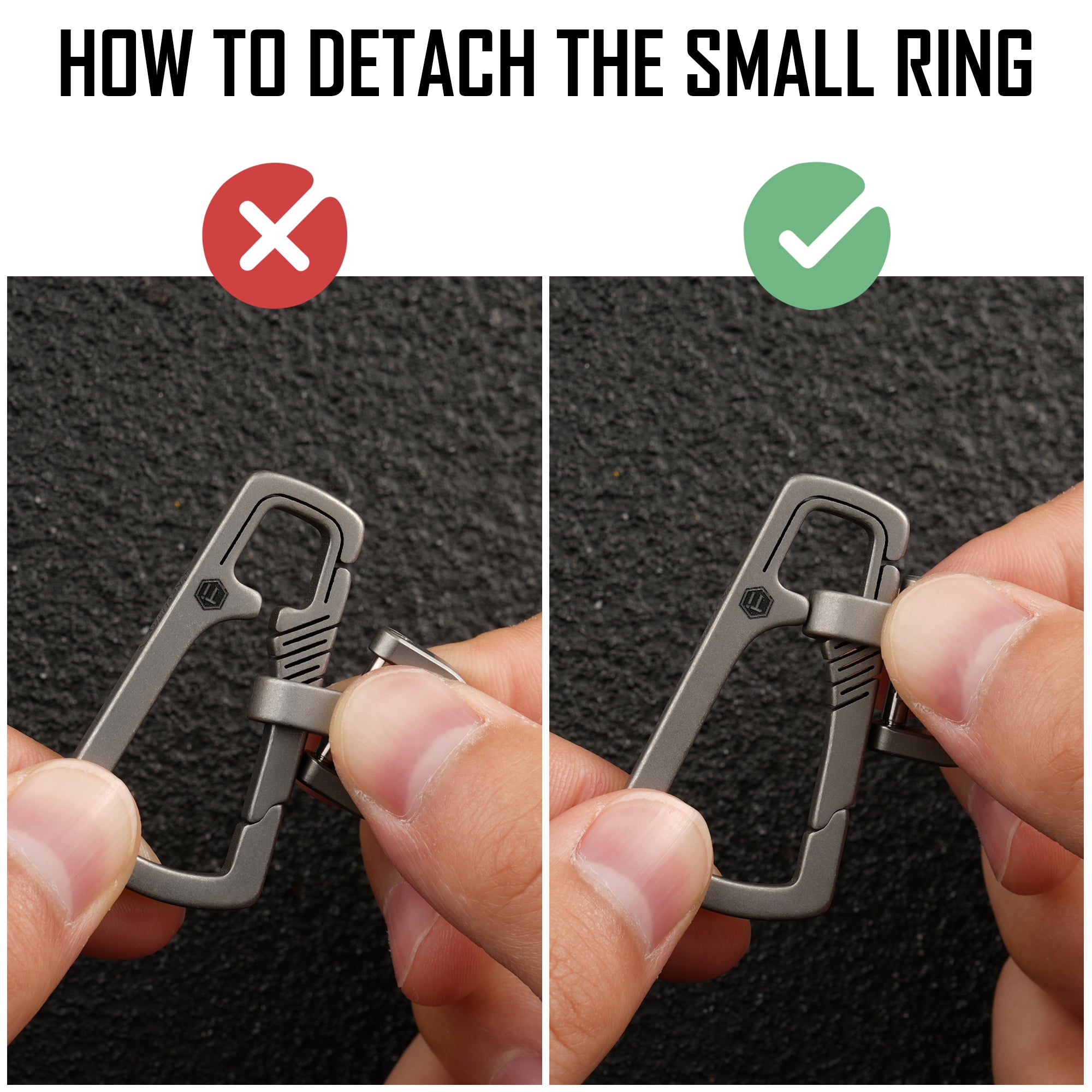 KM16 small ring detachment steps