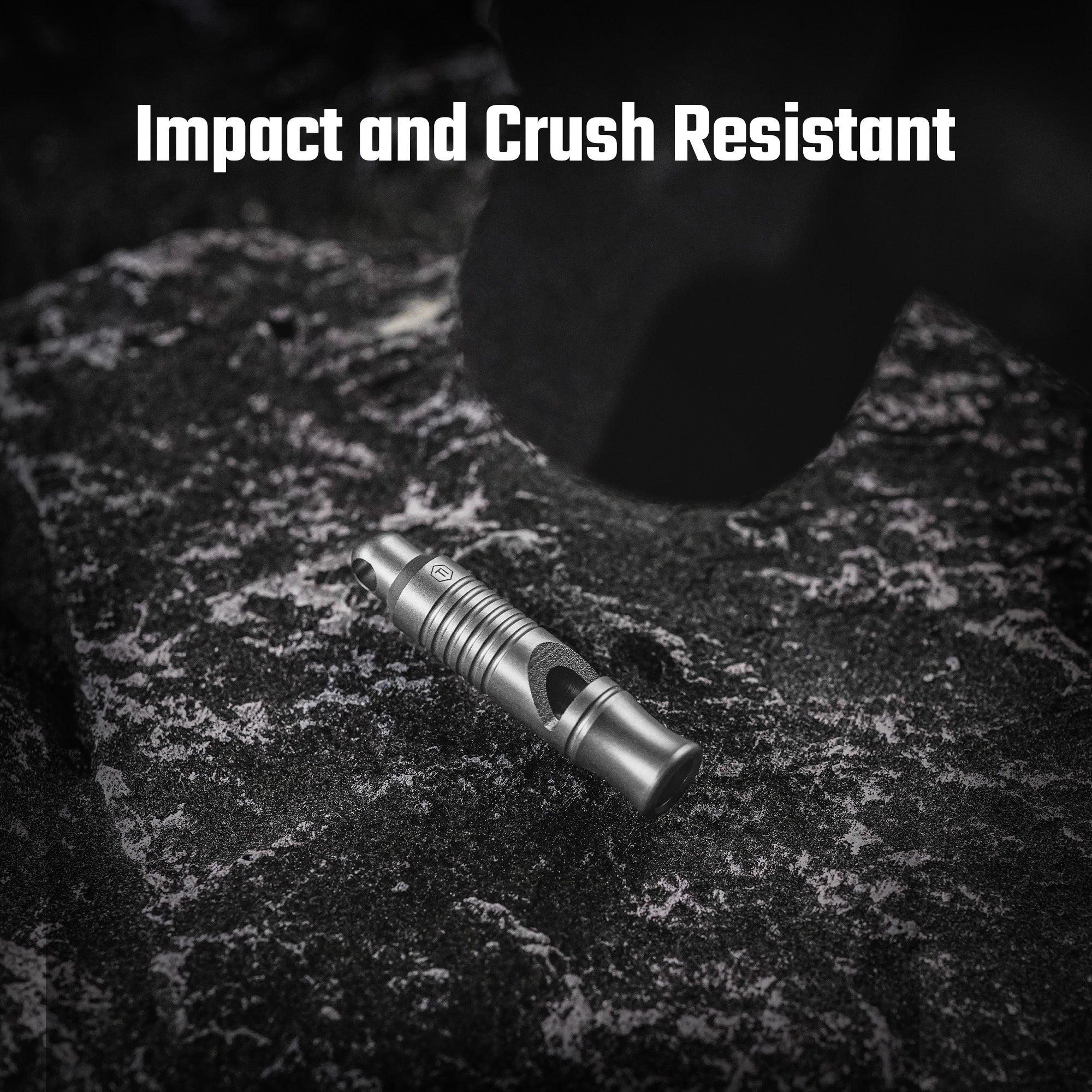 KA56 Titanium Whistle with Lanyard