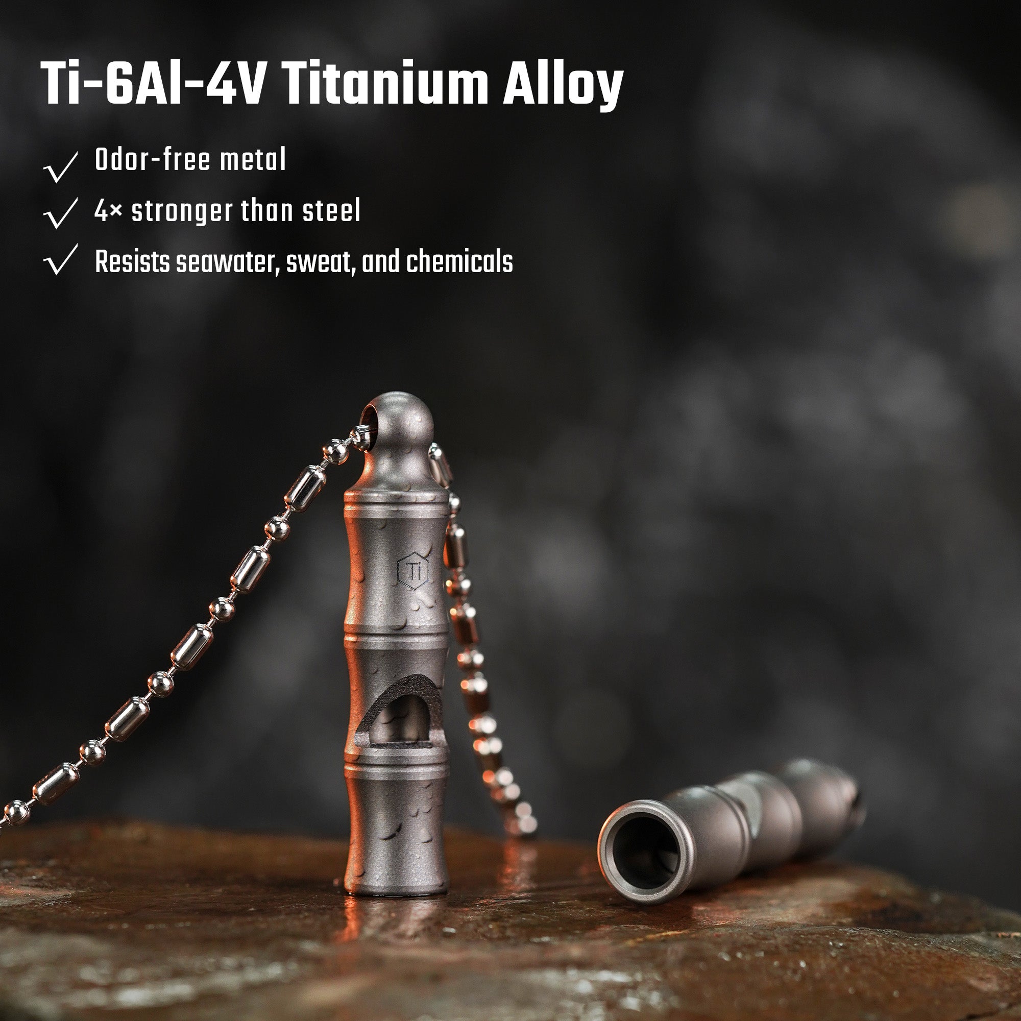 KA55 Titanium EDC Whistle