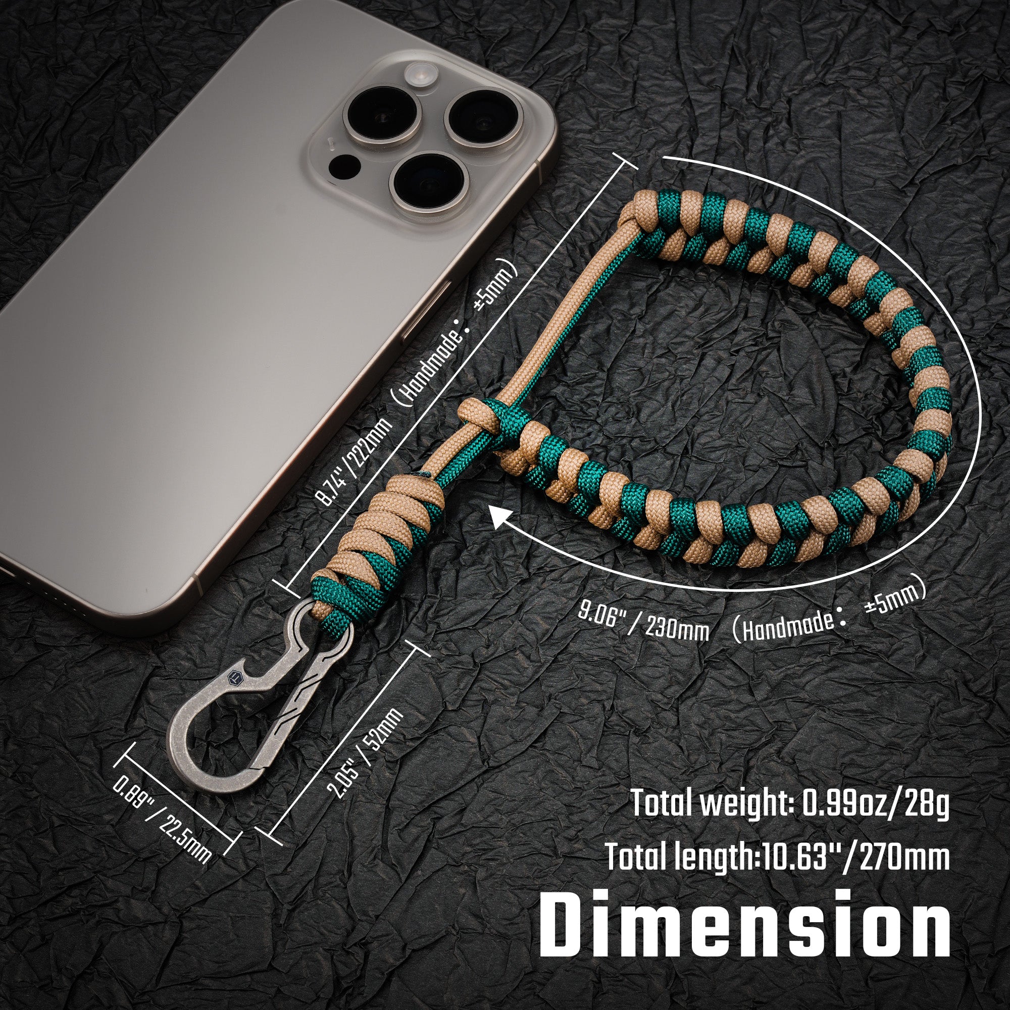 KC03 Camera Wrist Strap, Braided Lanyard