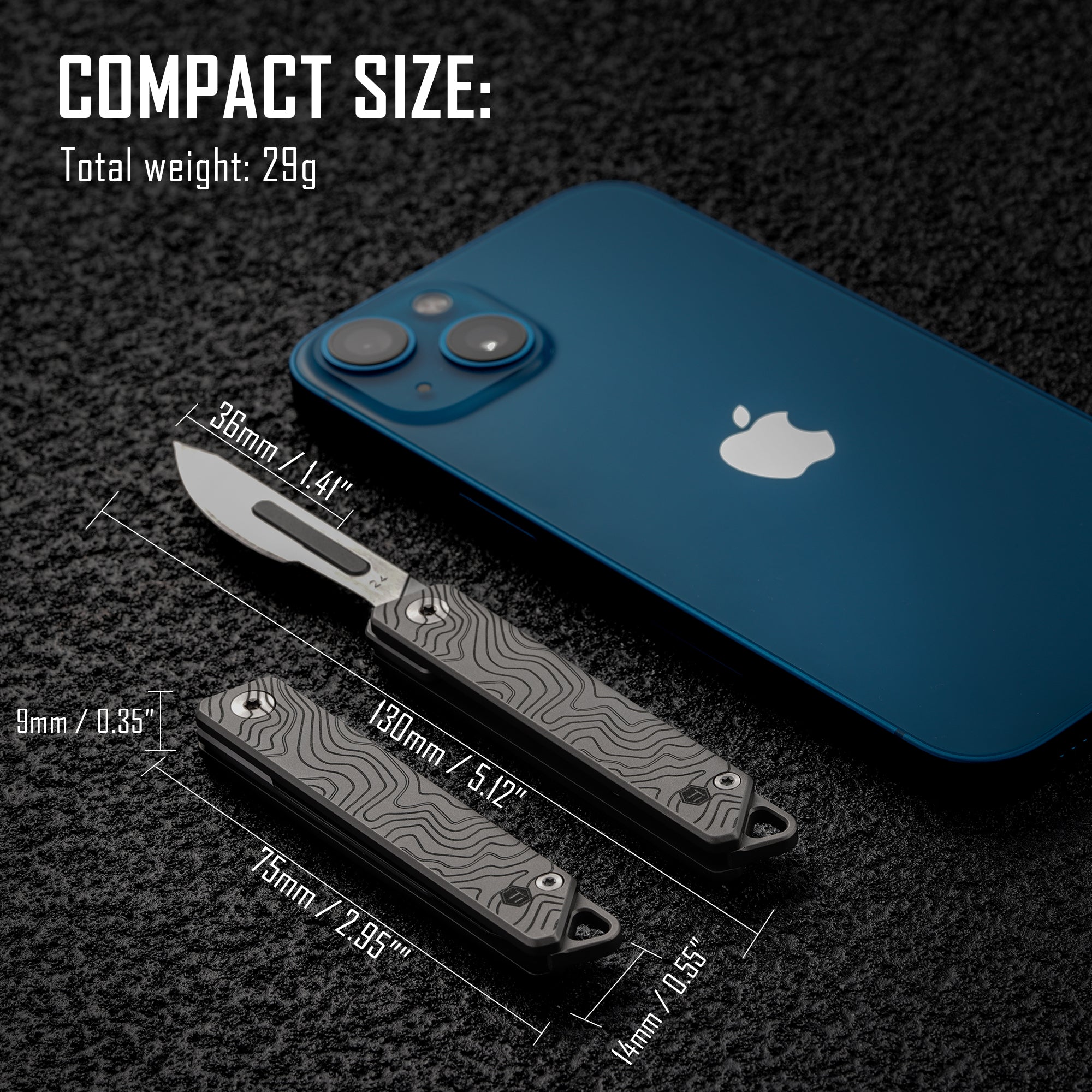 KK02 Titanium Alloy Mini Knife