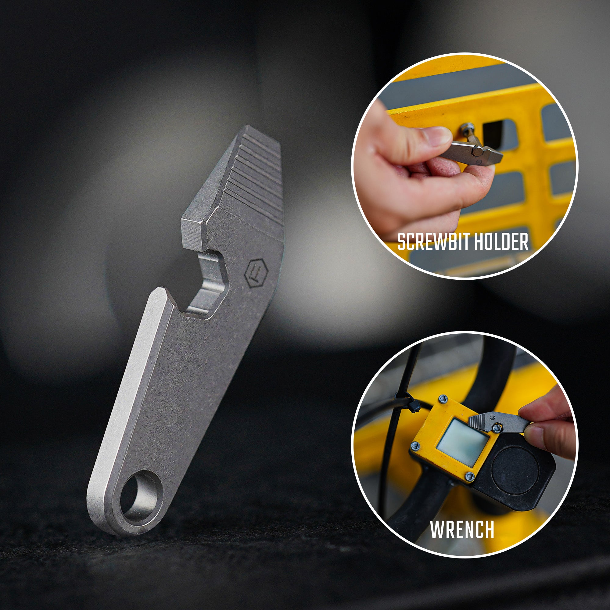 KR01 Titanium EDC Pry Bar Multitool