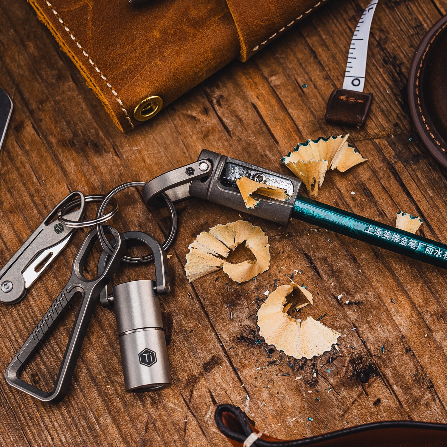 KT00 Titanium Alloy Pencil Sharpener