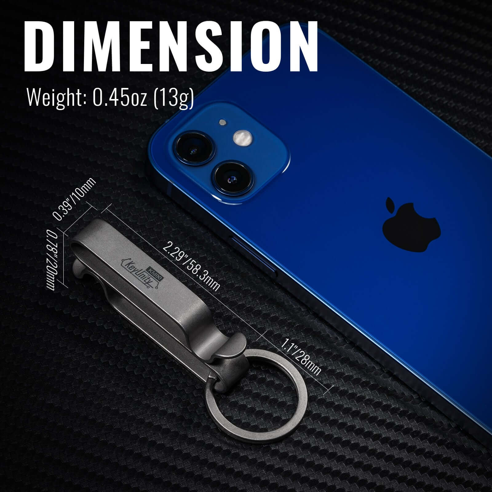 KM00 Titanium Alloy Keychain Belt Clip