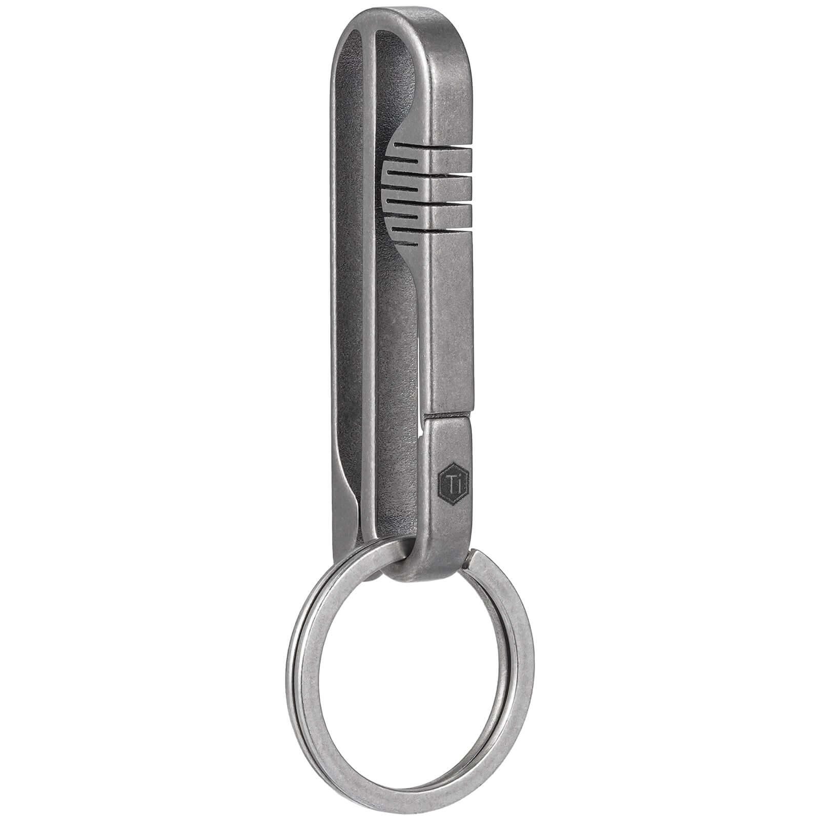 Titanium Alloy Circle Clip Keyring Buckle Key Ring EDC Keychain Portable  Holder