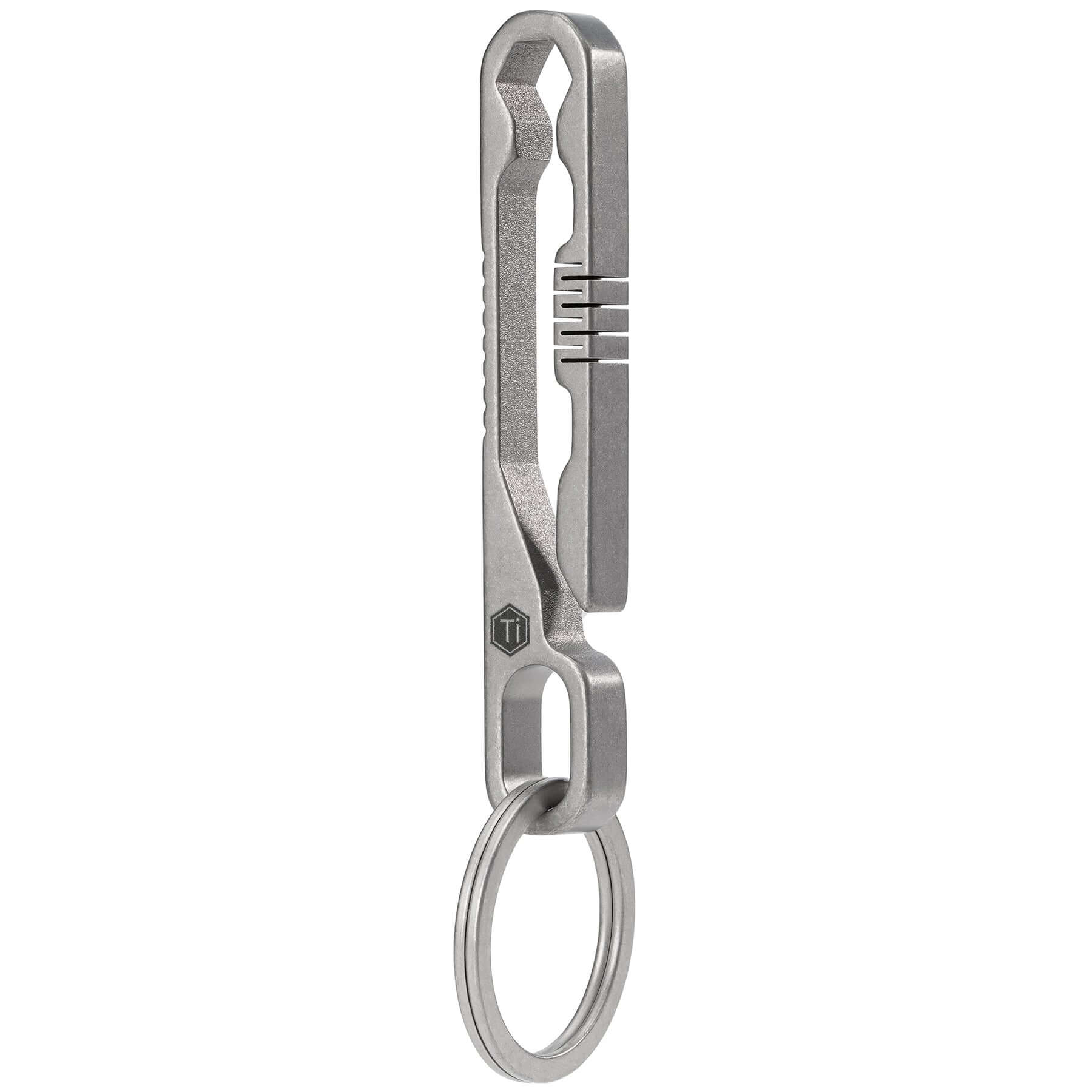 Titanium Belt Loop Keychain Clip Quick Release, Carabiner Key Holder with  Detachable Key Ring