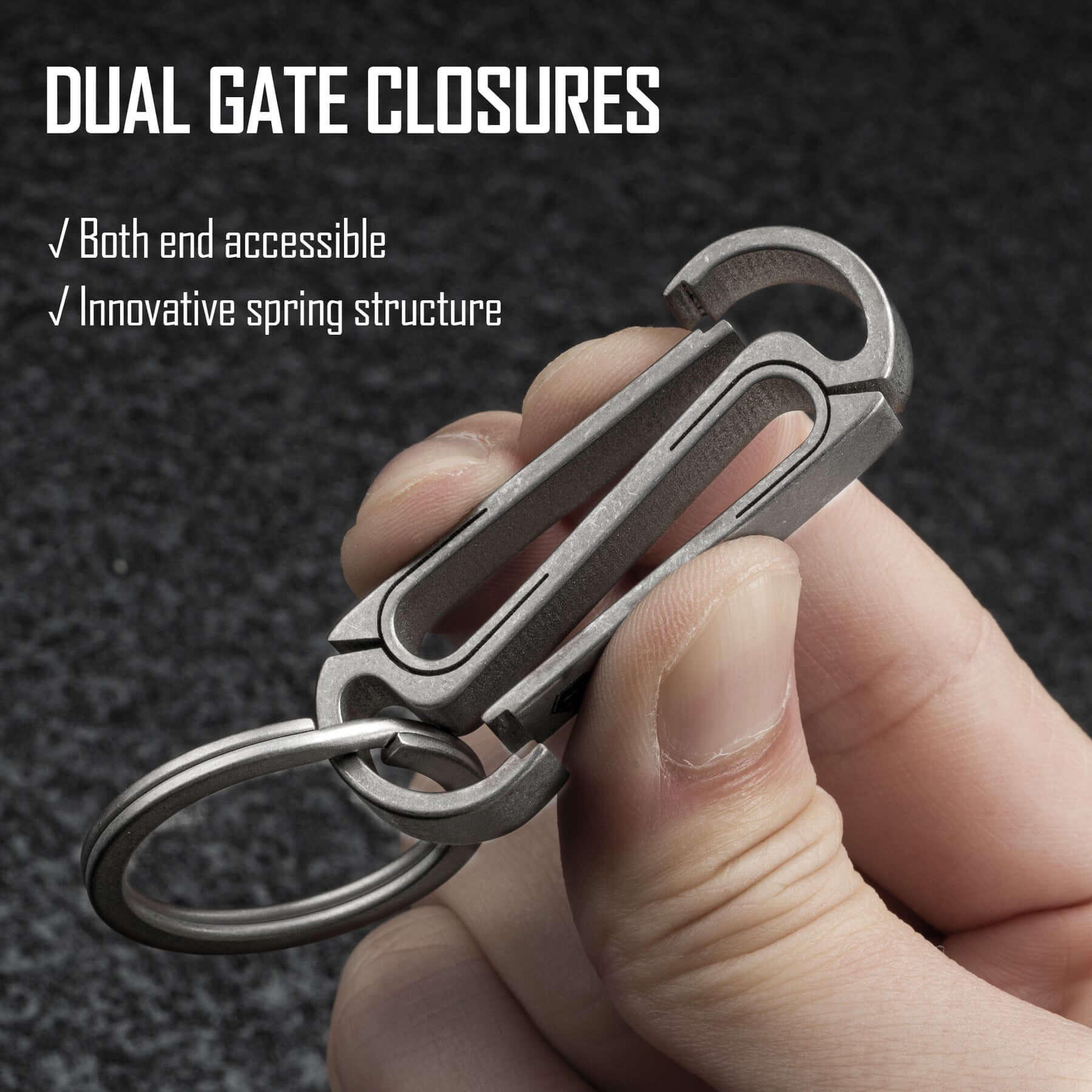 KM10 Titanium Alloy Keychain Clip