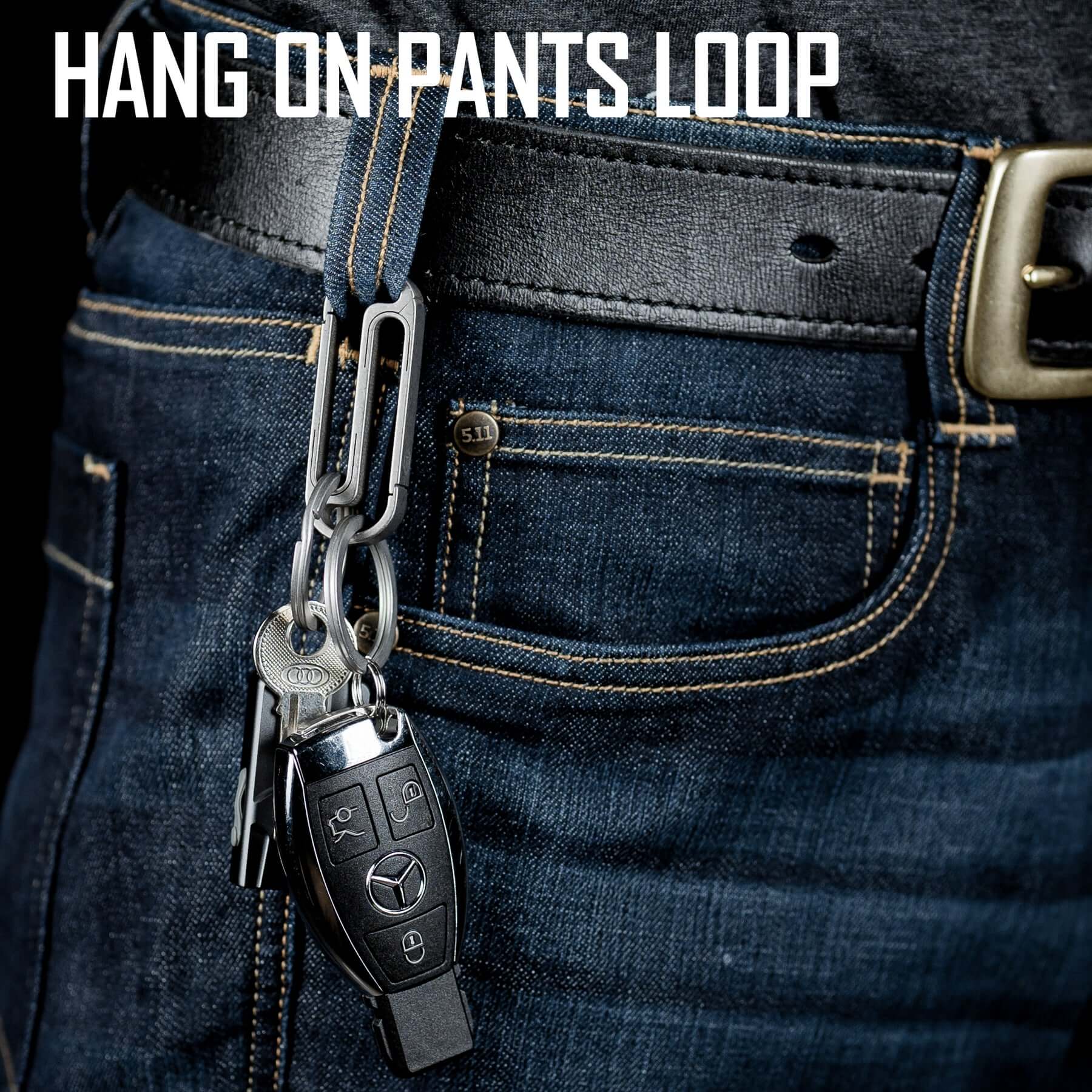 KM10 Titanium Alloy Keychain Clip
