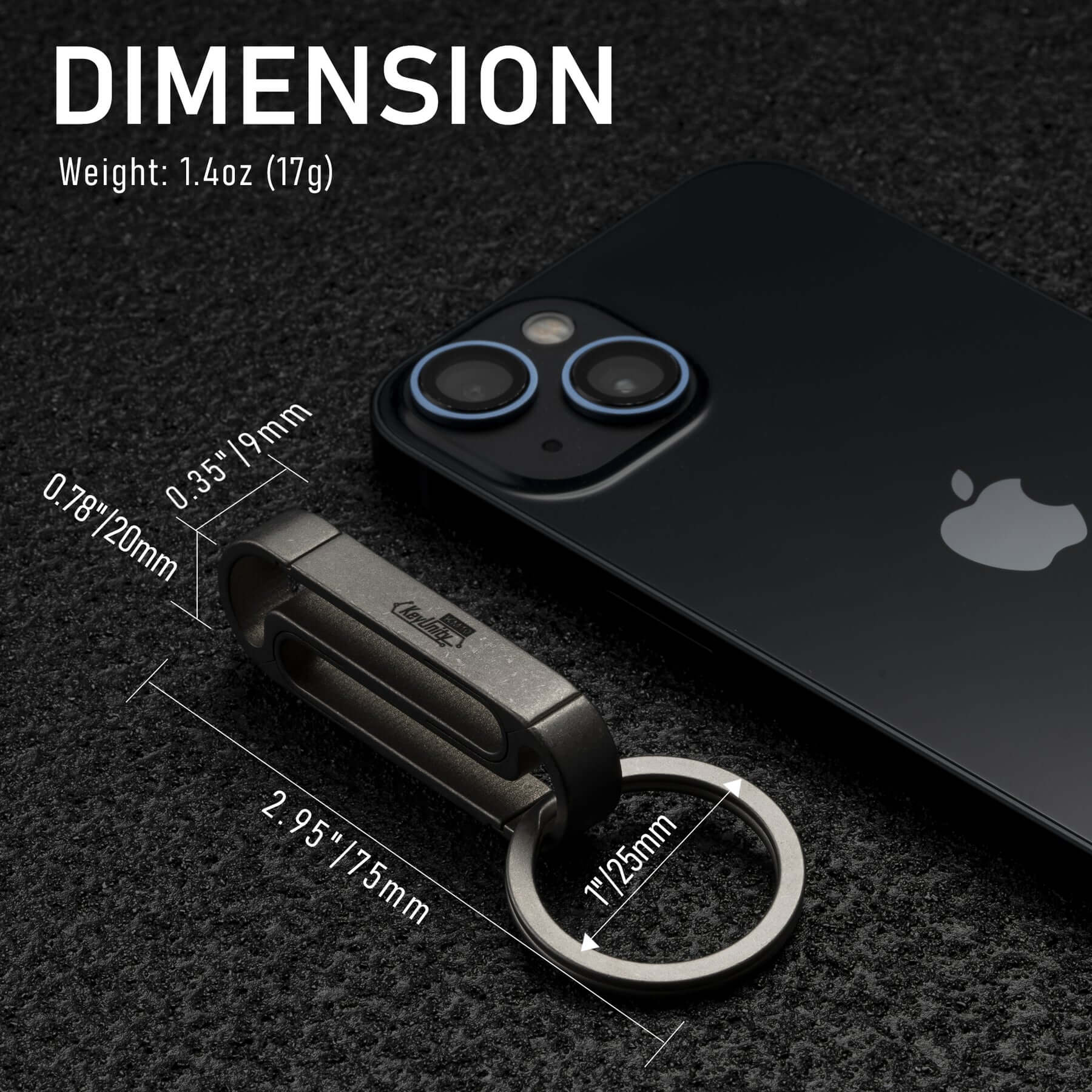 KM10 Titanium Alloy Keychain Clip