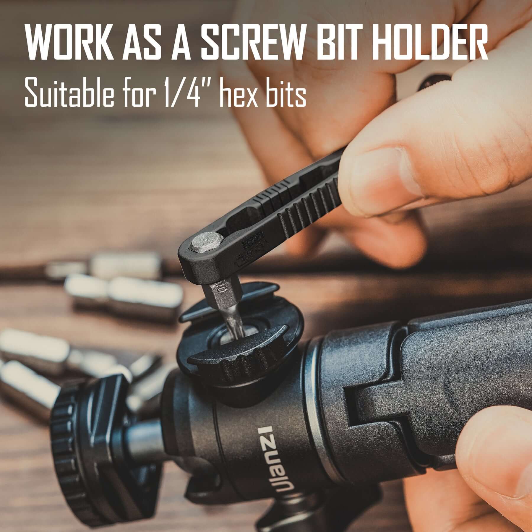 KM07 Titanium Belt Clip Keychain (BLACK)