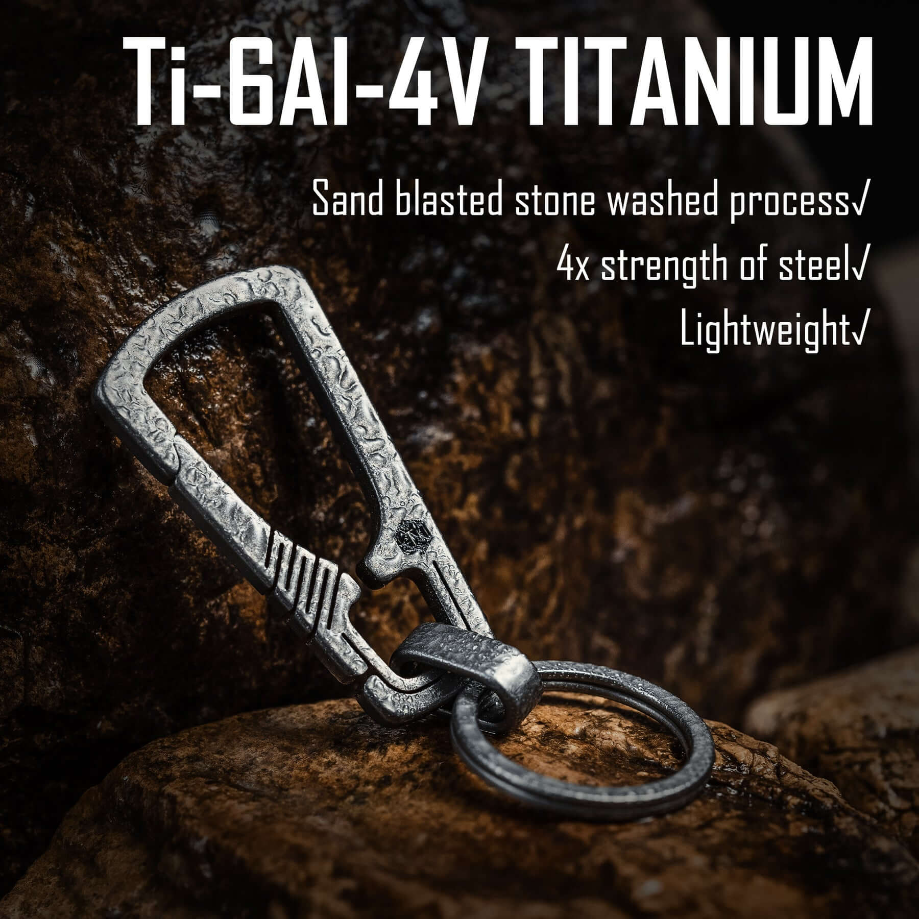 KM04 Titanium Keychain