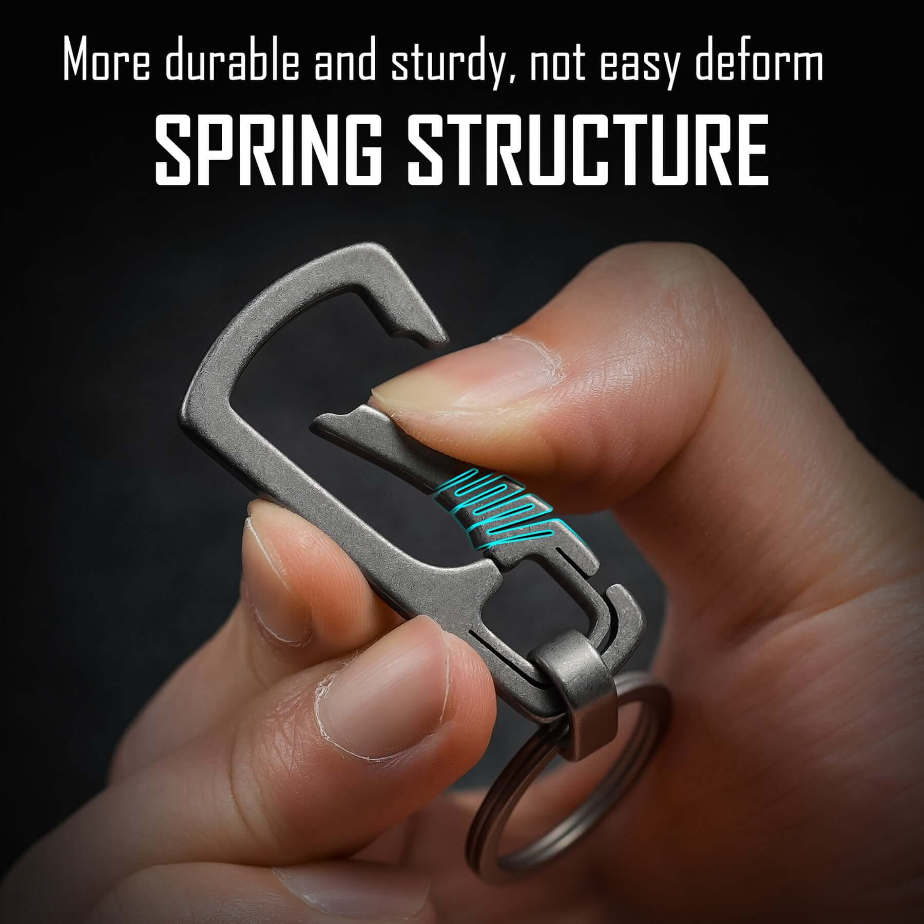 KM04 Titanium Keychain